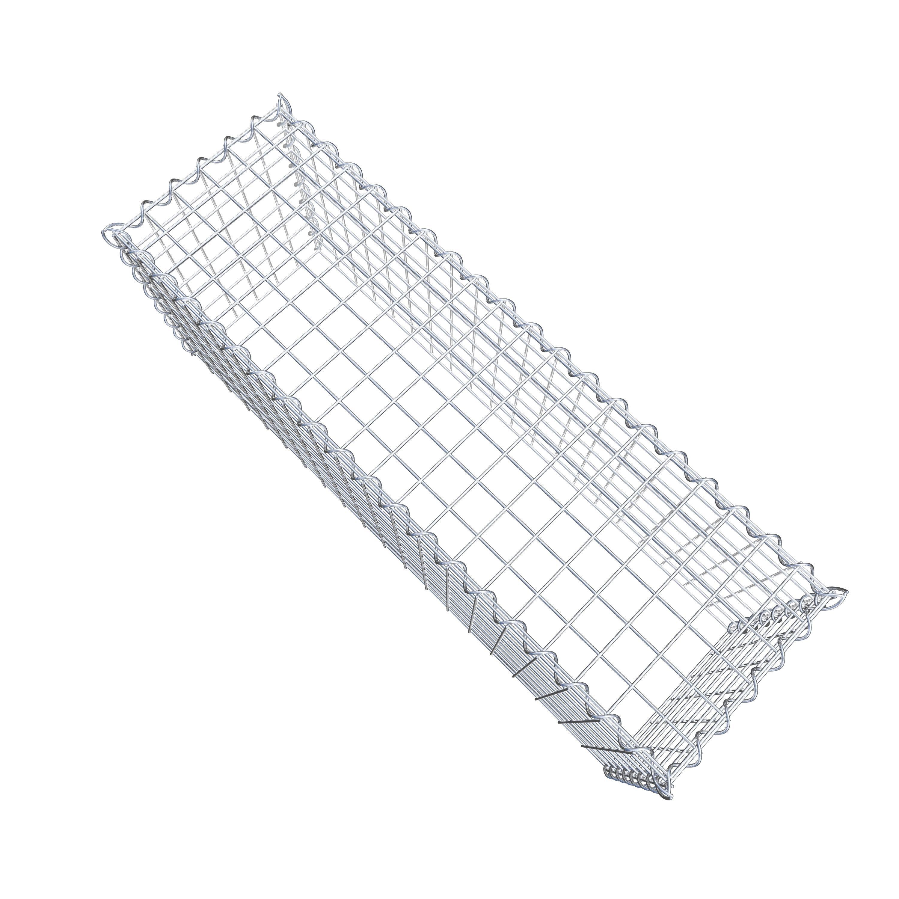 Opvokset gabion type 3 100 cm x 40 cm x 30 cm (L x H x D), maskestørrelse 5 cm x 5 cm, spiral