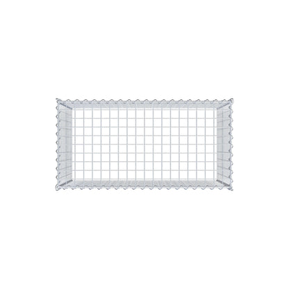 Extra gabion typ 3 100 cm x 60 cm x 50 cm (L x H x D), maskstorlek 5 cm x 5 cm, spiral