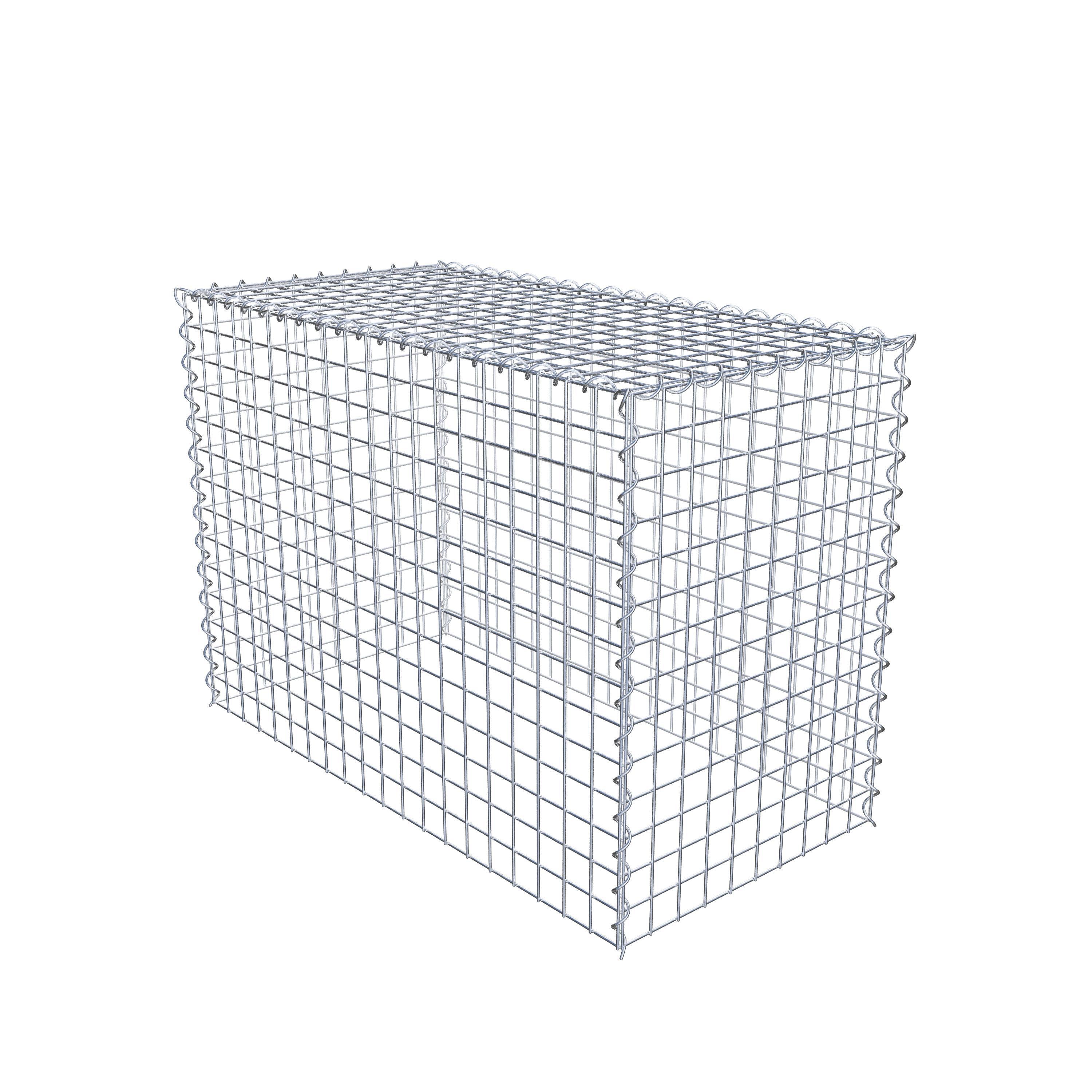 Opvokset gabion type 3 100 cm x 70 cm x 50 cm (L x H x D), maskestørrelse 5 cm x 5 cm, spiral