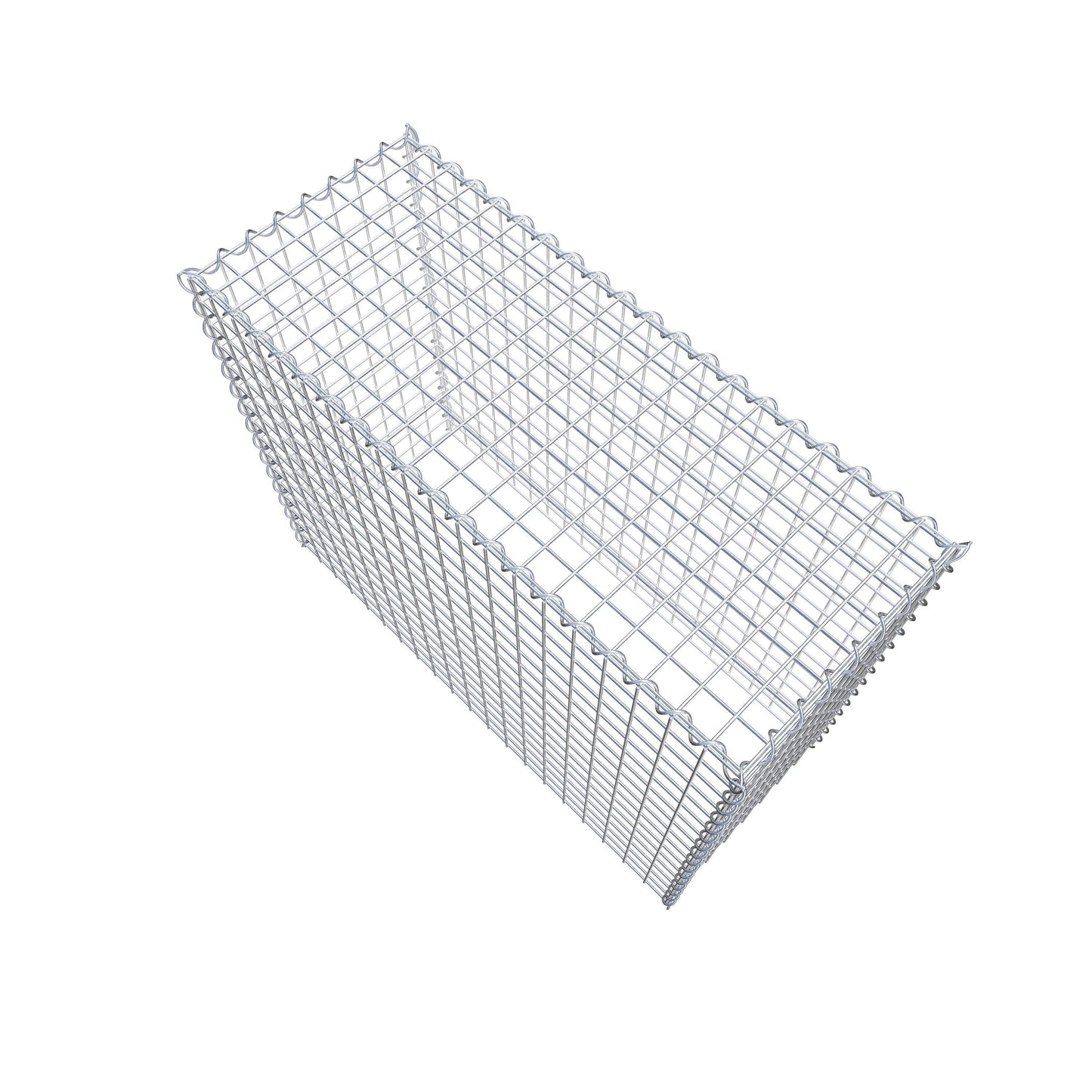 Gabion rapporté type 3 100 cm x 80 cm x 40 cm (L x H x P), mailles 5 cm x 5 cm, spirale
