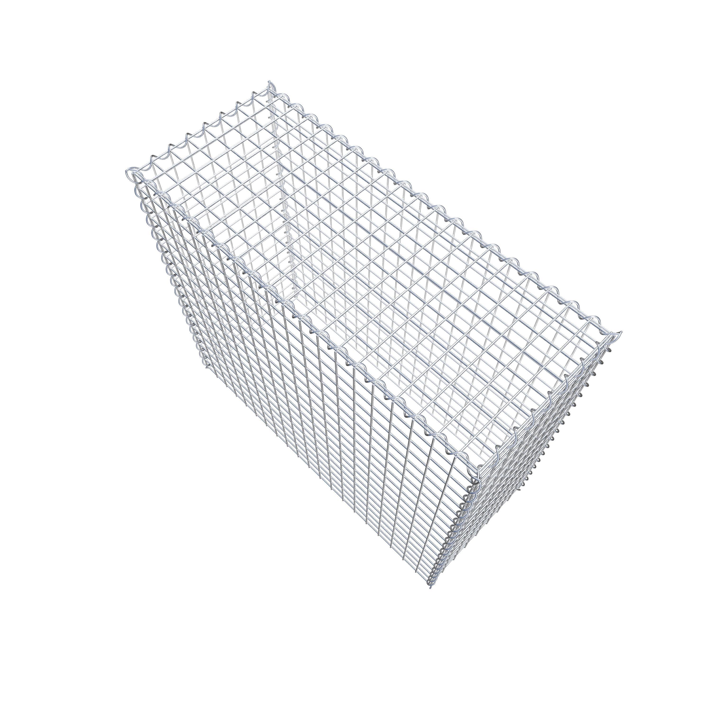 Opvokset gabion type 3 100 cm x 90 cm x 40 cm (L x H x D), maskestørrelse 5 cm x 5 cm, spiral