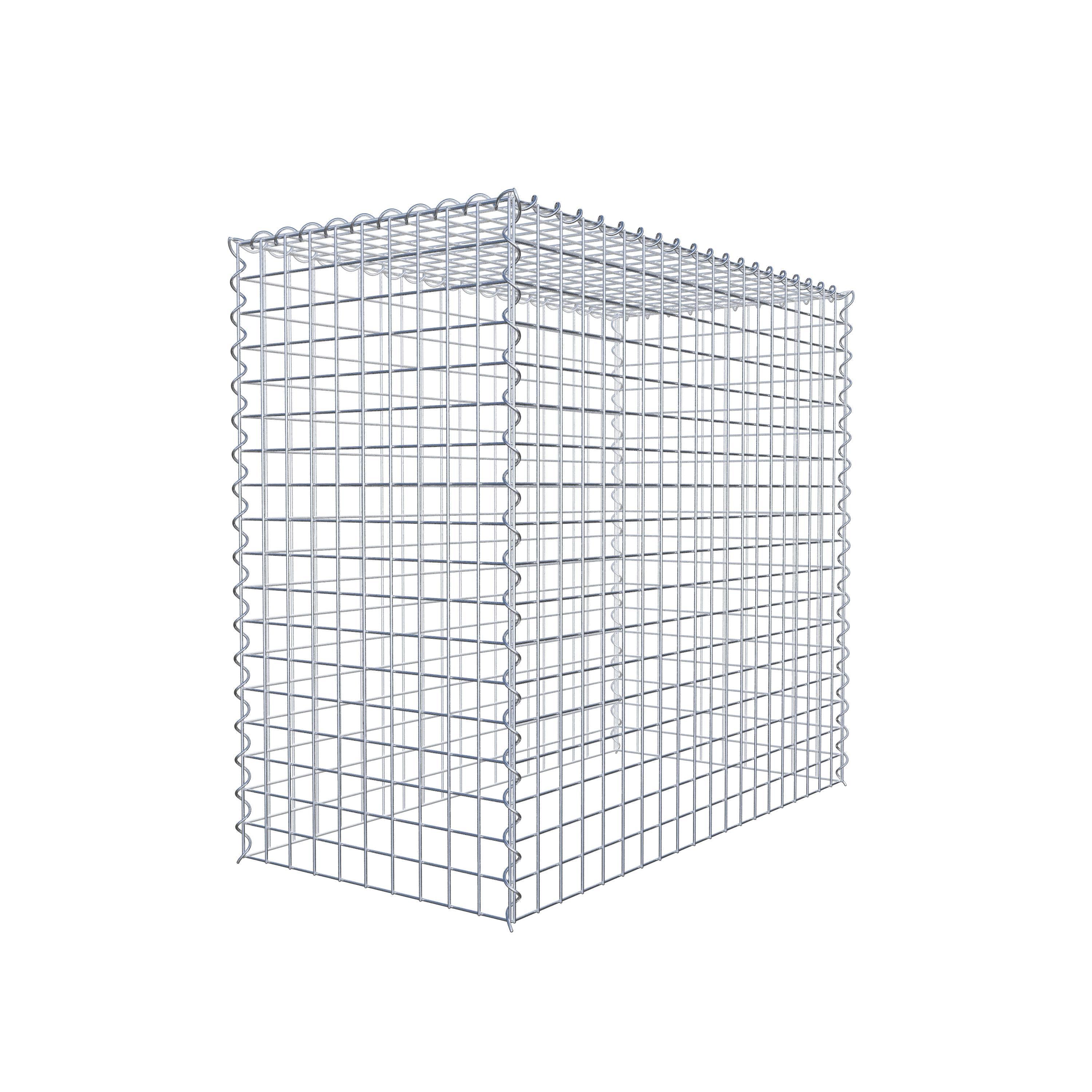 Gabião Tipo 3 100 cm x 90 cm x 50 cm (C x A x P), malhagem 5 cm x 5 cm, espiral