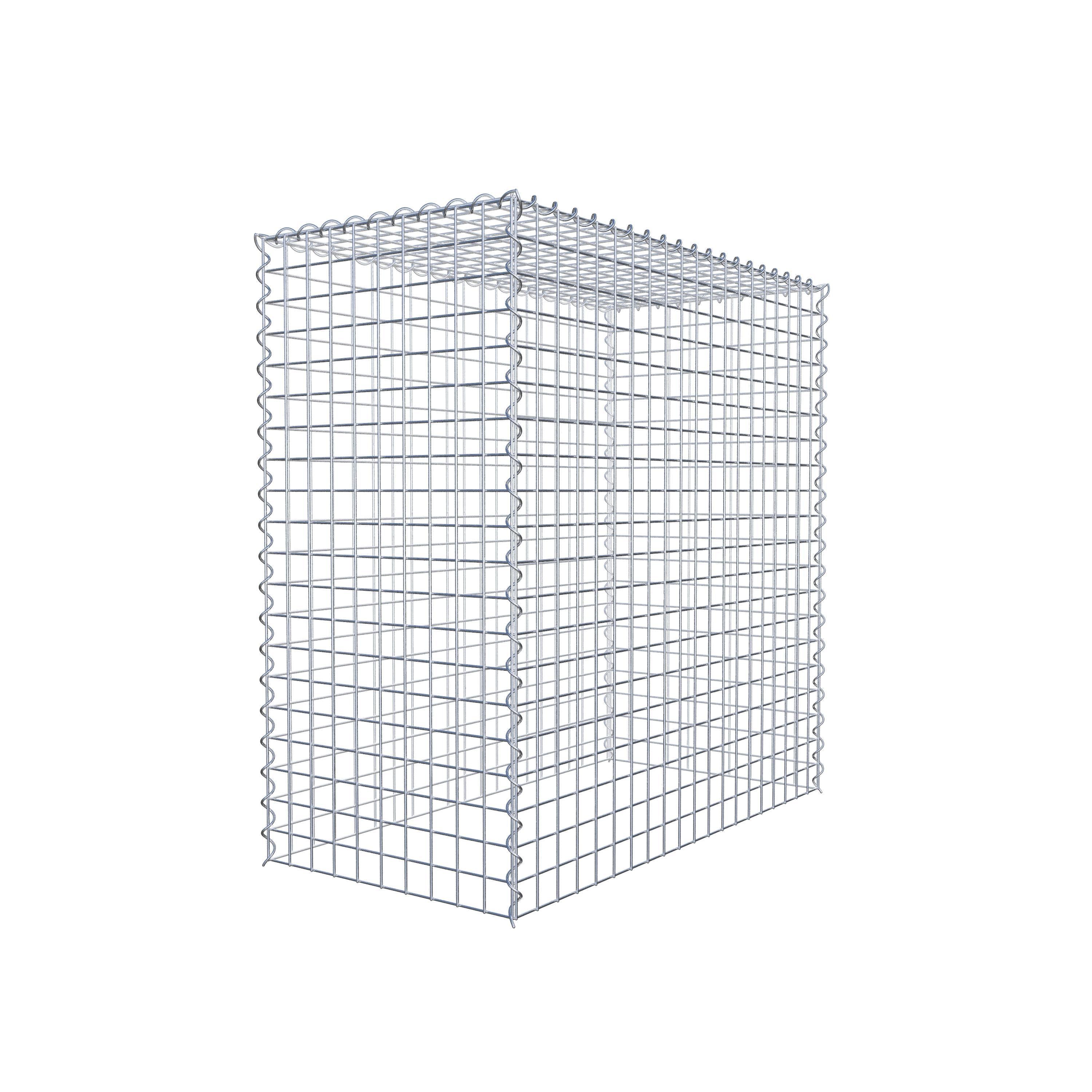 Gabião Tipo 3 100 cm x 100 cm x 50 cm (C x A x P), malhagem 5 cm x 5 cm, espiral