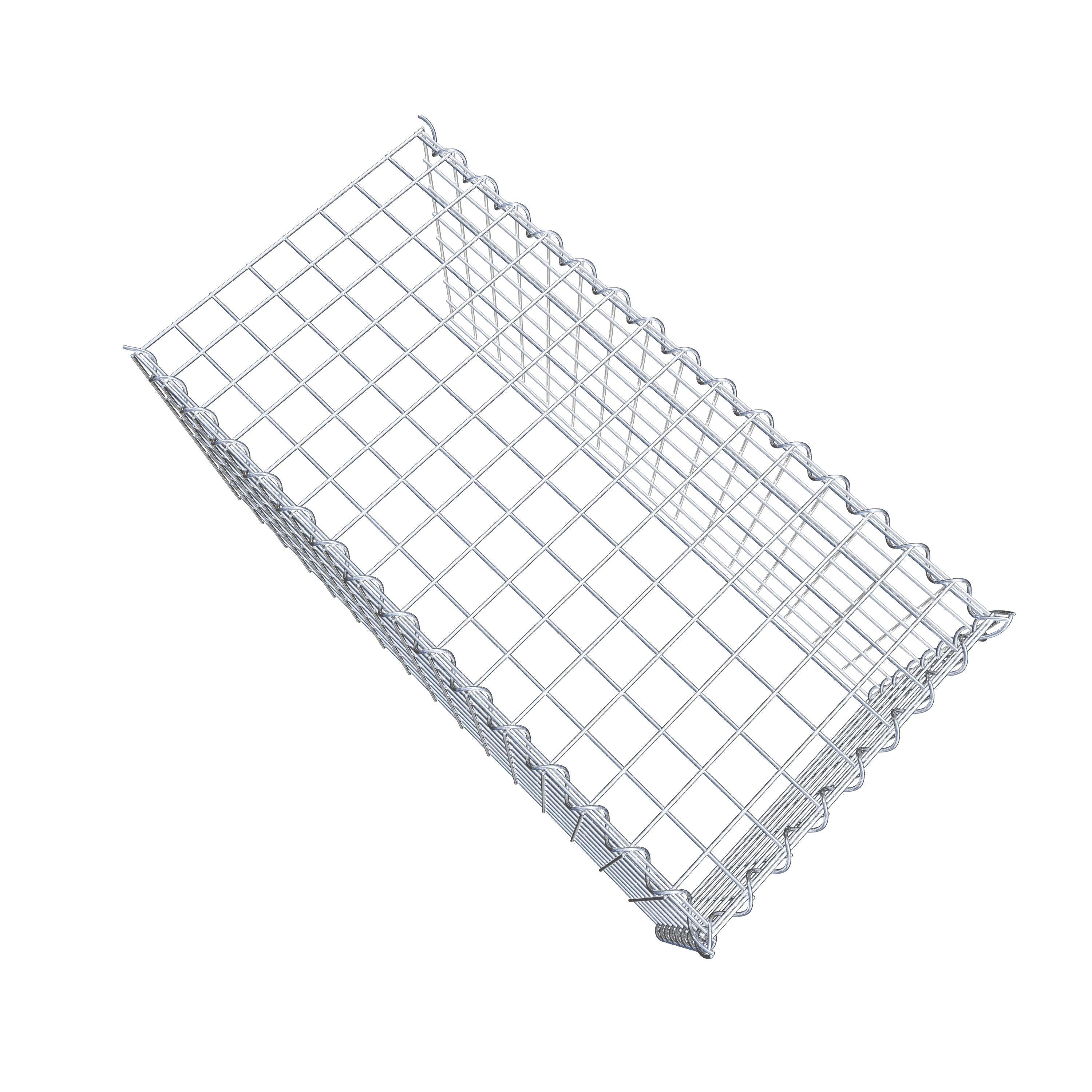 Grown-on gabion type 4 80 cm x 40 cm x 40 cm (L x H x D), mesh size 5 cm x 5 cm, spiral