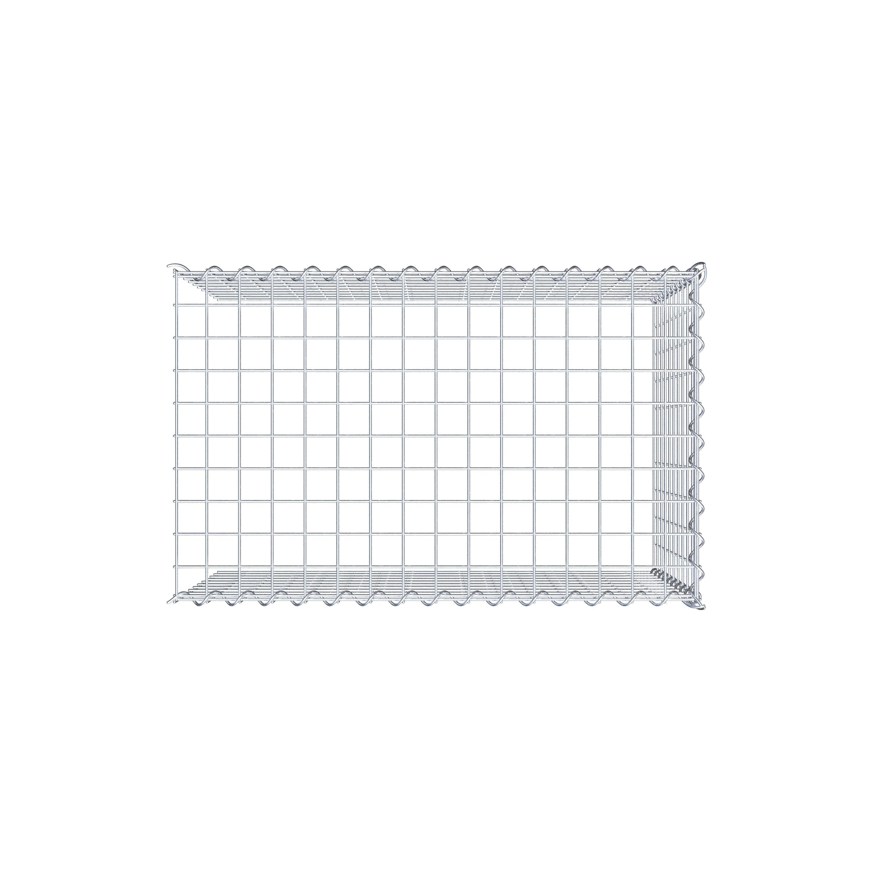 Grown-on gabion type 4 80 cm x 50 cm x 50 cm (L x H x D), mesh size 5 cm x 5 cm, spiral