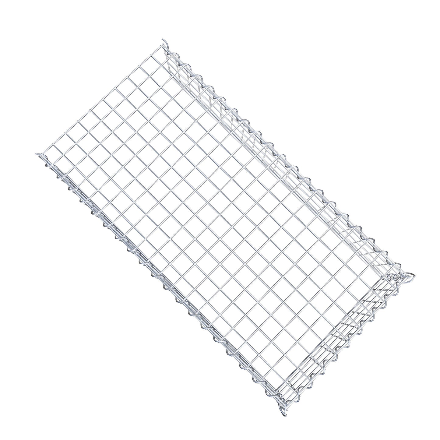 Opvokset gabion type 4 100 cm x 20 cm x 50 cm (L x H x D), maskestørrelse 5 cm x 5 cm, spiral