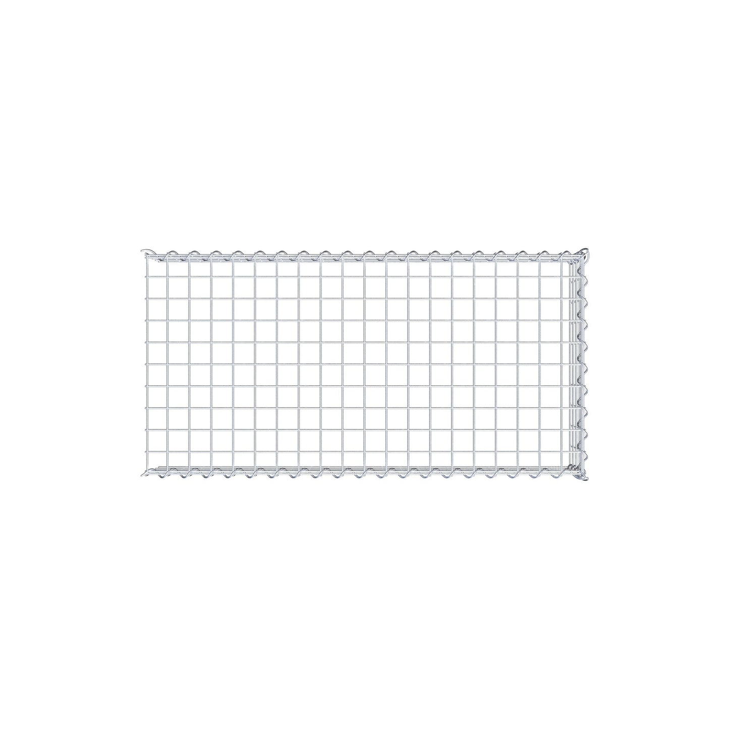 Opvokset gabion type 4 100 cm x 20 cm x 50 cm (L x H x D), maskestørrelse 5 cm x 5 cm, spiral