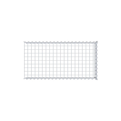 Opvokset gabion type 4 100 cm x 20 cm x 50 cm (L x H x D), maskestørrelse 5 cm x 5 cm, spiral