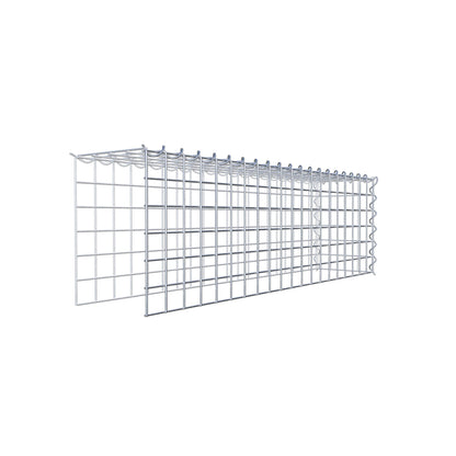 Gabion rapporté type 4 100 cm x 30 cm x 20 cm (L x H x P), mailles 5 cm x 5 cm, spirale