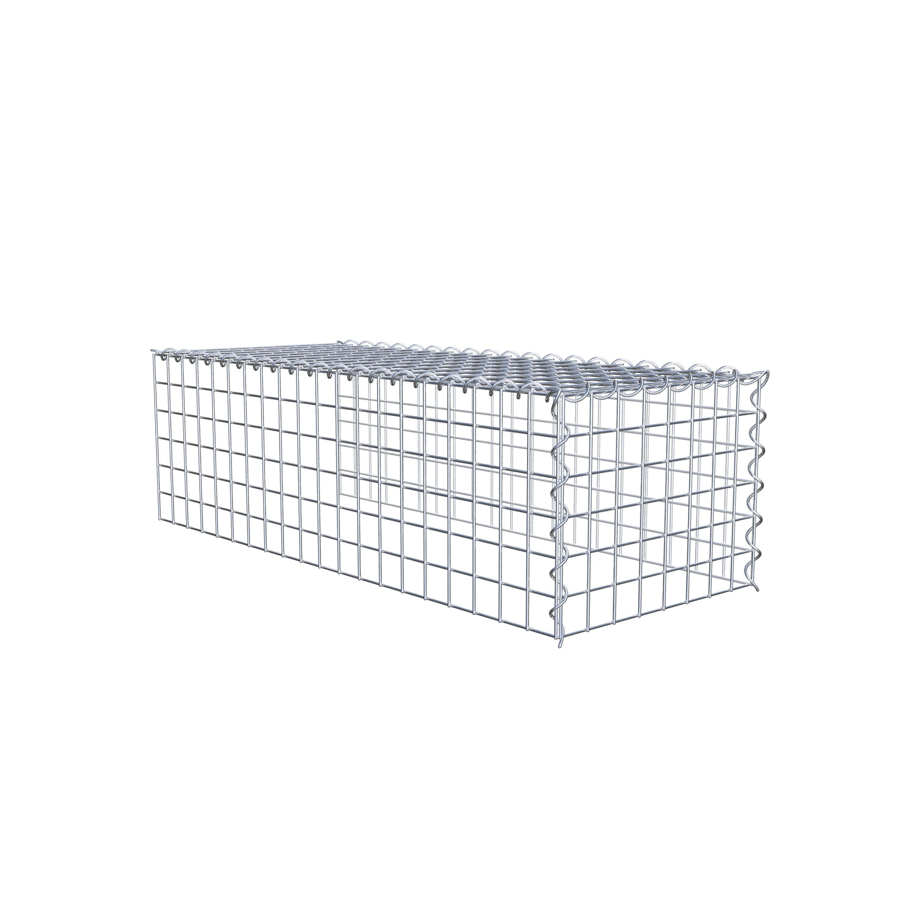 Extra gabion typ 4 100 cm x 30 cm x 40 cm (L x H x D), maskstorlek 5 cm x 5 cm, spiral