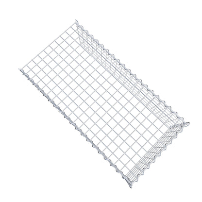 Gabion rapporté type 4 100 cm x 30 cm x 50 cm (L x H x P), mailles 5 cm x 5 cm, spirale