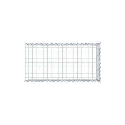 Gabion rapporté type 4 100 cm x 30 cm x 50 cm (L x H x P), mailles 5 cm x 5 cm, spirale