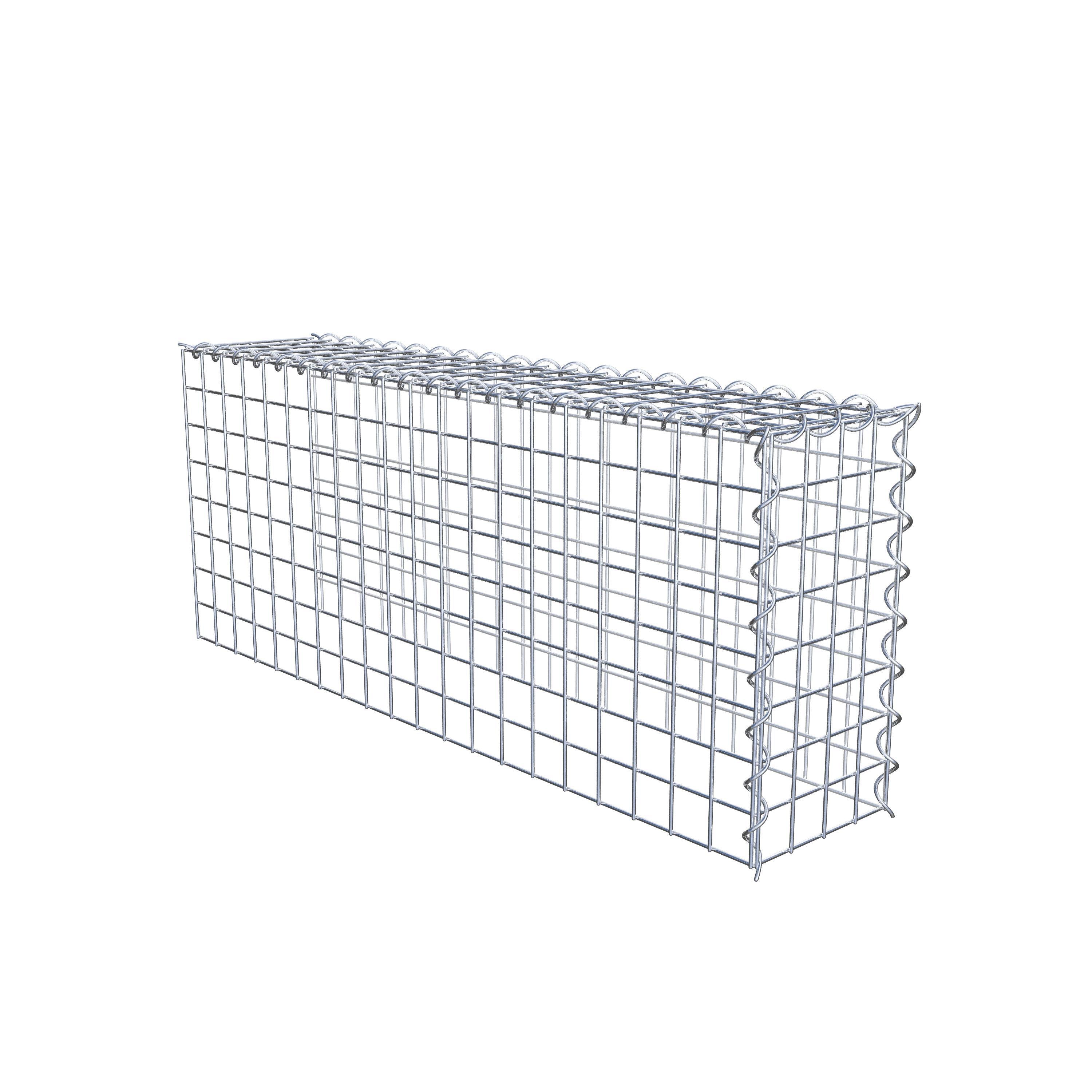 Extra gabion typ 4 100 cm x 40 cm x 20 cm (L x H x D), maskstorlek 5 cm x 5 cm, spiral