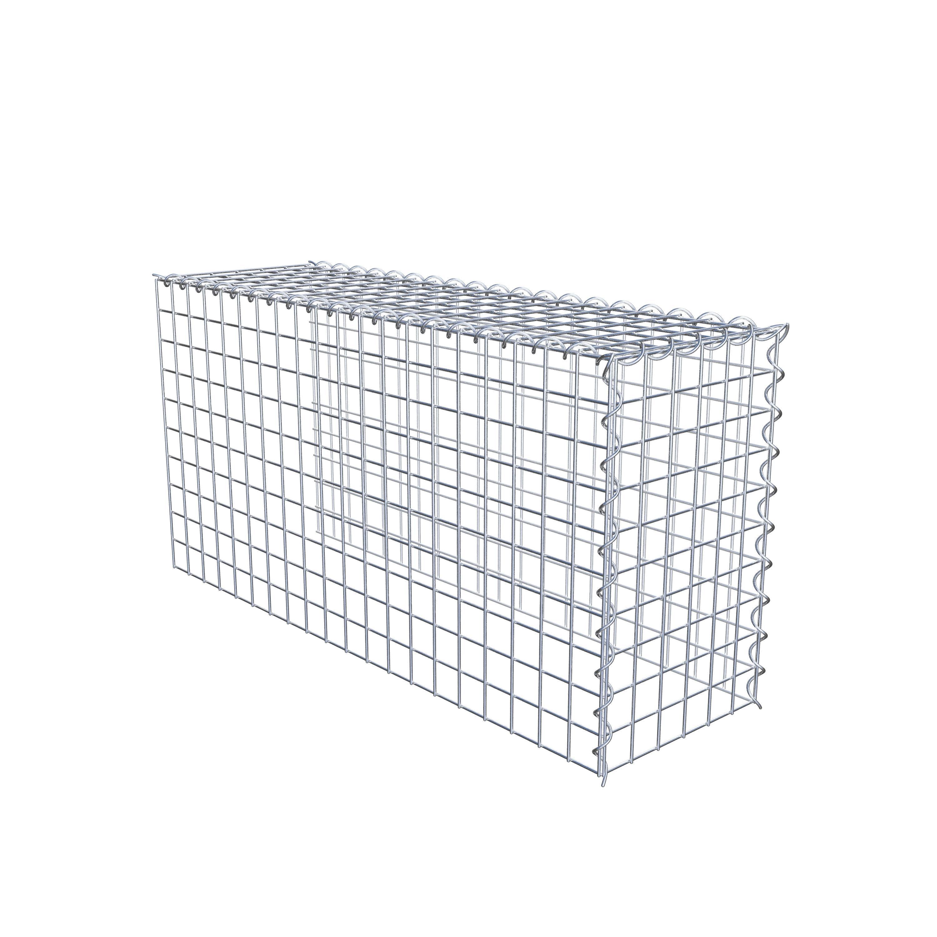 Påväxt gabion typ 4 100 cm x 50 cm x 30 cm (L x H x D), maskstorlek 5 cm x 5 cm, spiral