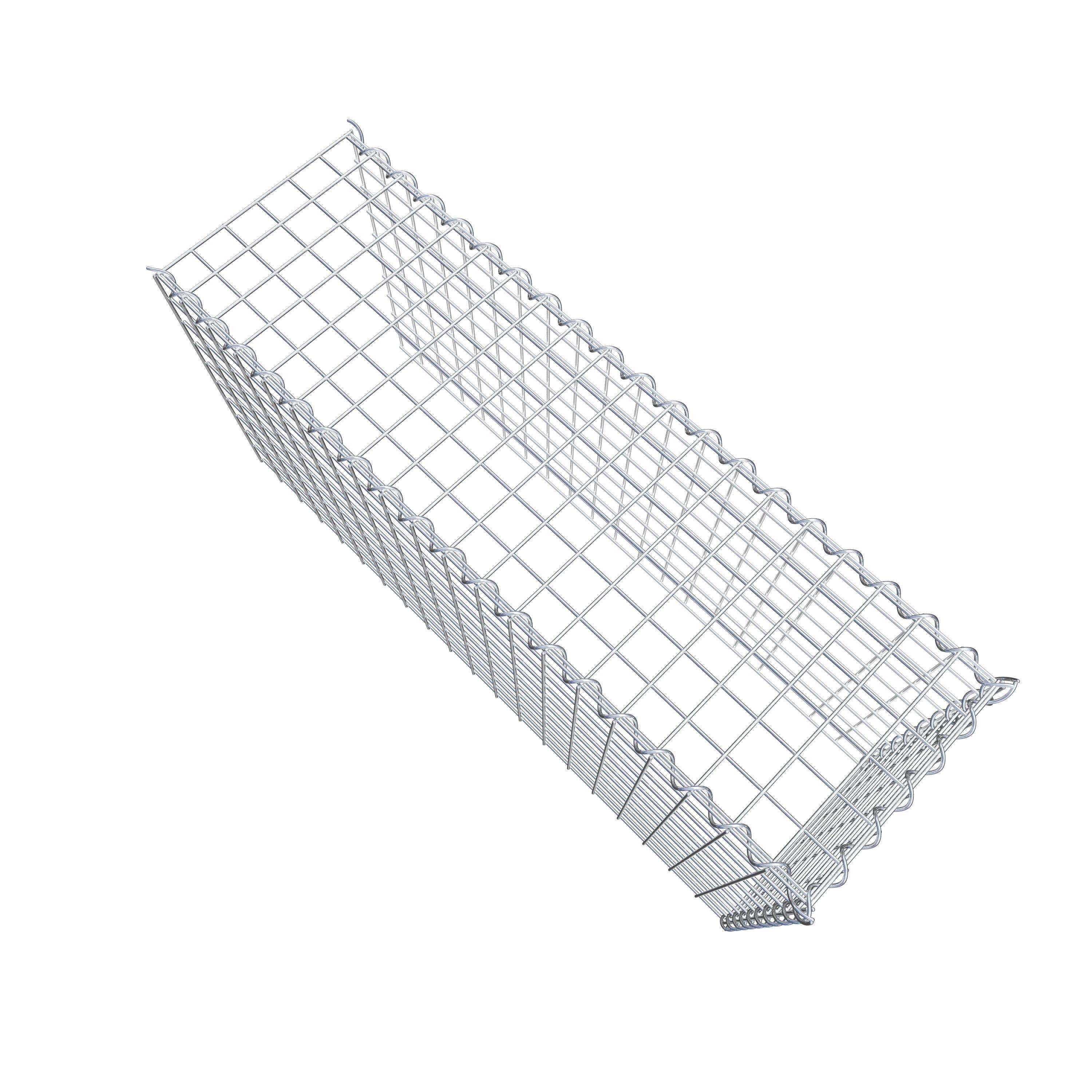 Grown-on gabion type 4 100 cm x 50 cm x 30 cm (L x H x D), mesh size 5 cm x 5 cm, spiral