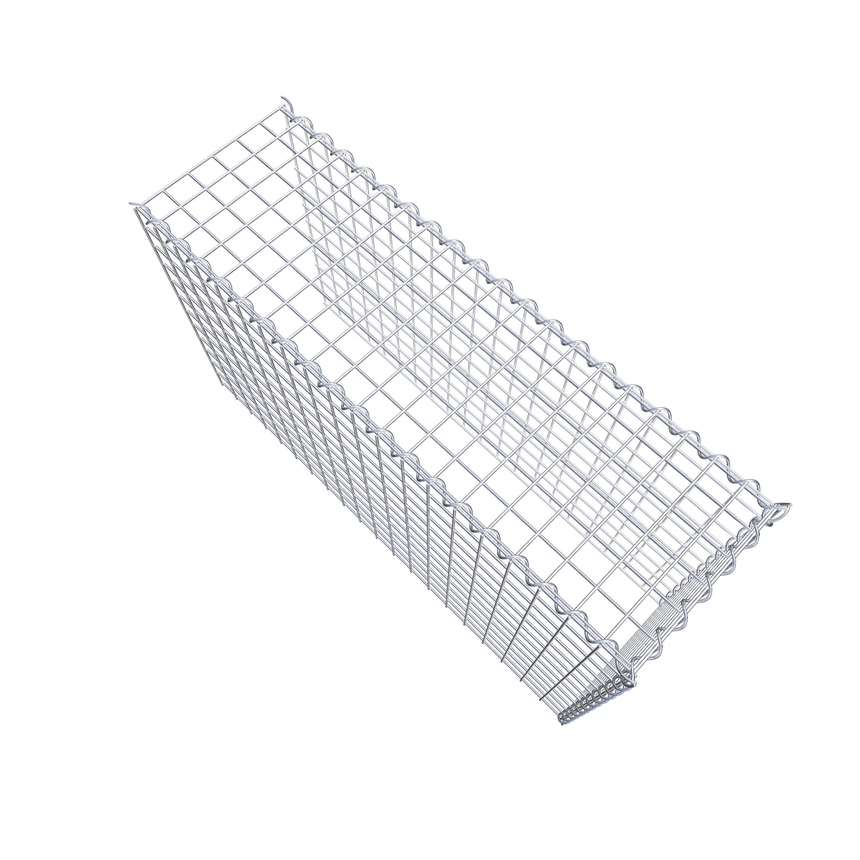 Grown-on gabion type 4 100 cm x 60 cm x 30 cm (L x H x D), mesh size 5 cm x 5 cm, spiral