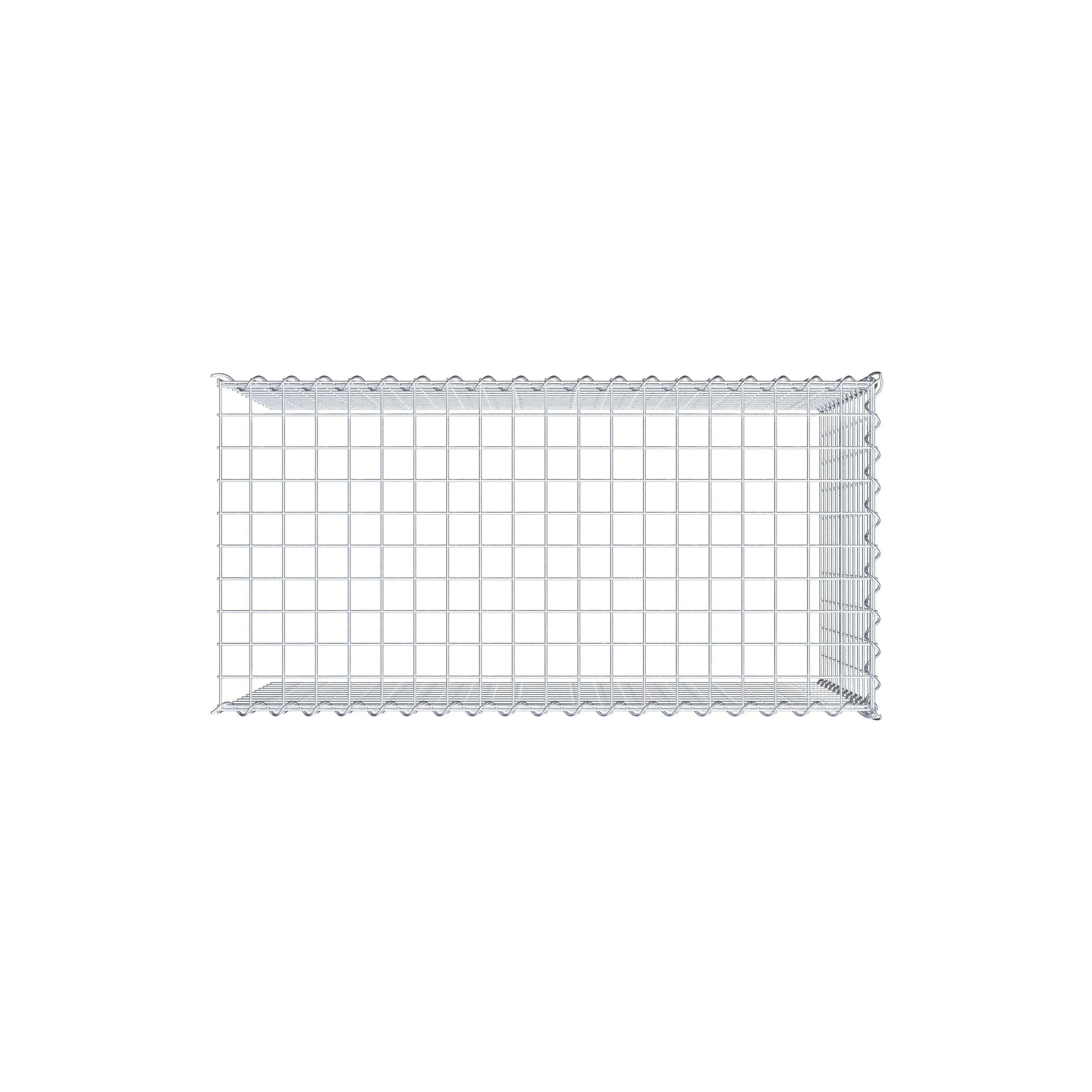 Grown-on gabion type 4 100 cm x 60 cm x 50 cm (L x H x D), mesh size 5 cm x 5 cm, spiral