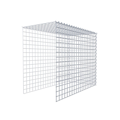 Gabbione aggiuntivo tipo 4 100 cm x 80 cm x 50 cm (L x H x P), dimensione maglia 5 cm x 5 cm, a spirale