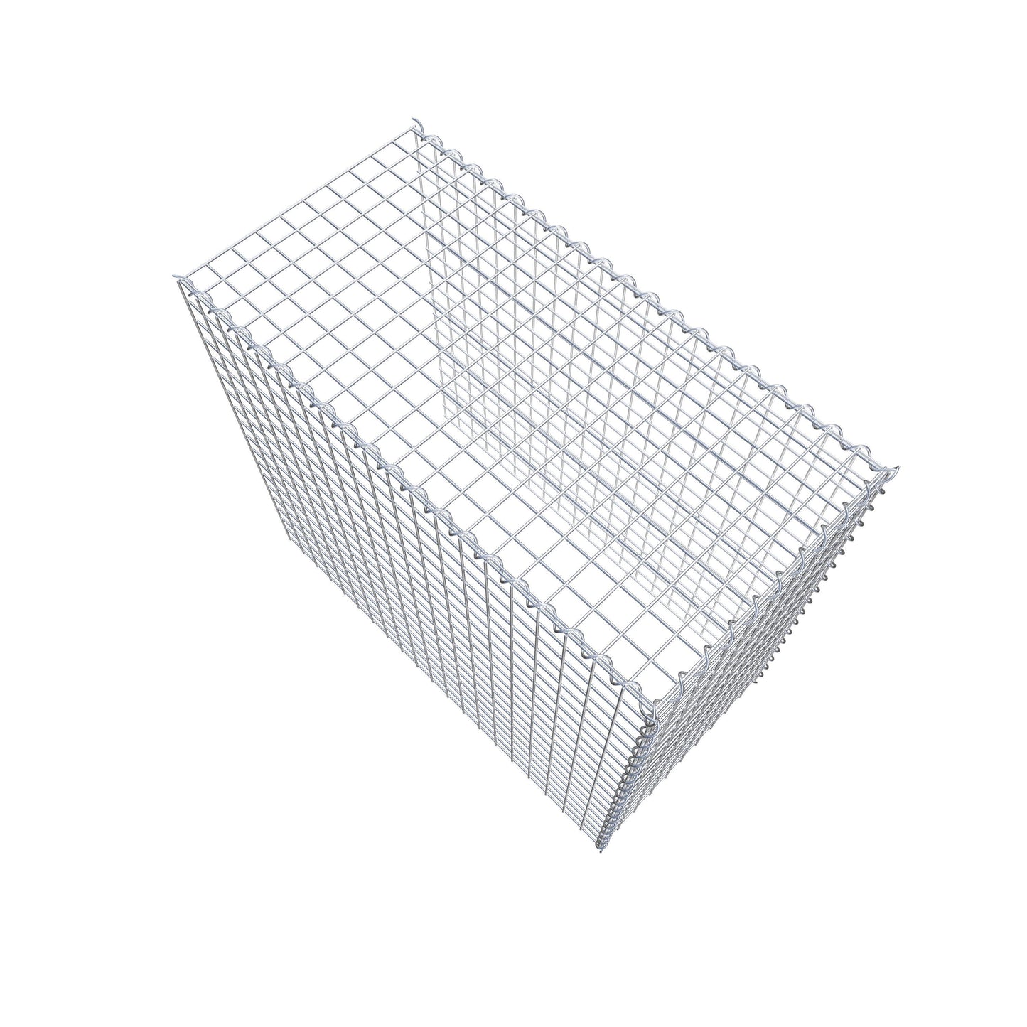 Opvokset gabion type 4 100 cm x 90 cm x 50 cm (L x H x D), maskestørrelse 5 cm x 5 cm, spiral