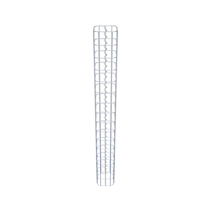 Colonna di gabbioni quadrata 17 cm x 17 cm, altezza 160 cm, MW 5 cm x 10 cm