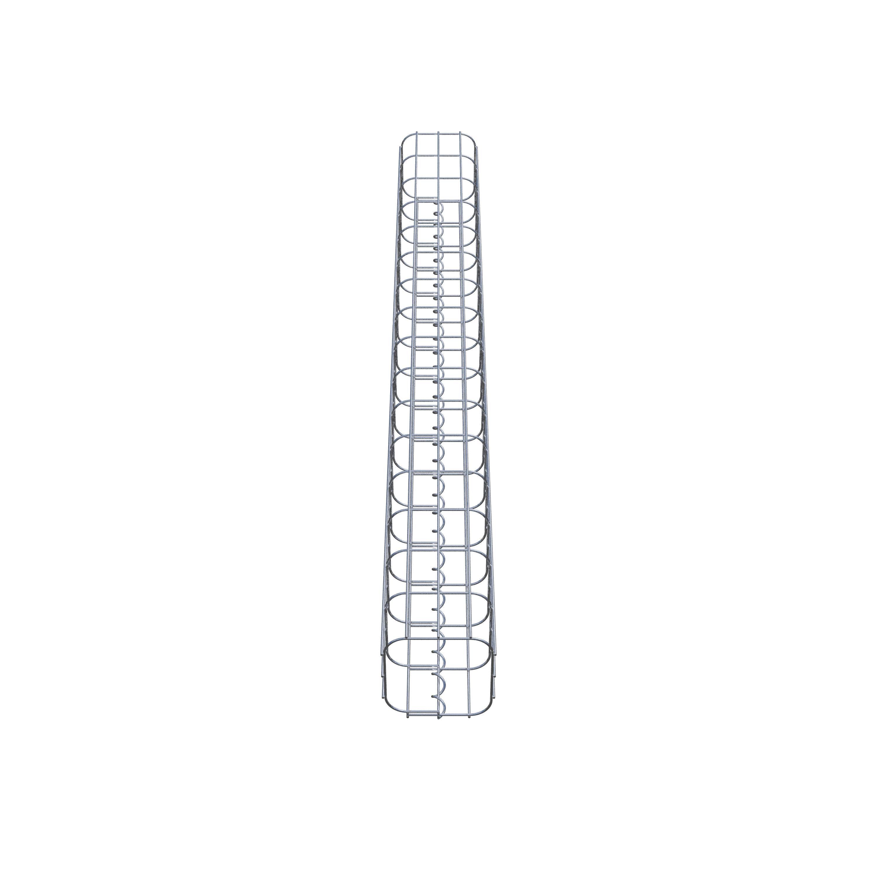 Gabion column square 17 cm x 17 cm, 160 cm height, MW 5 cm x 10 cm