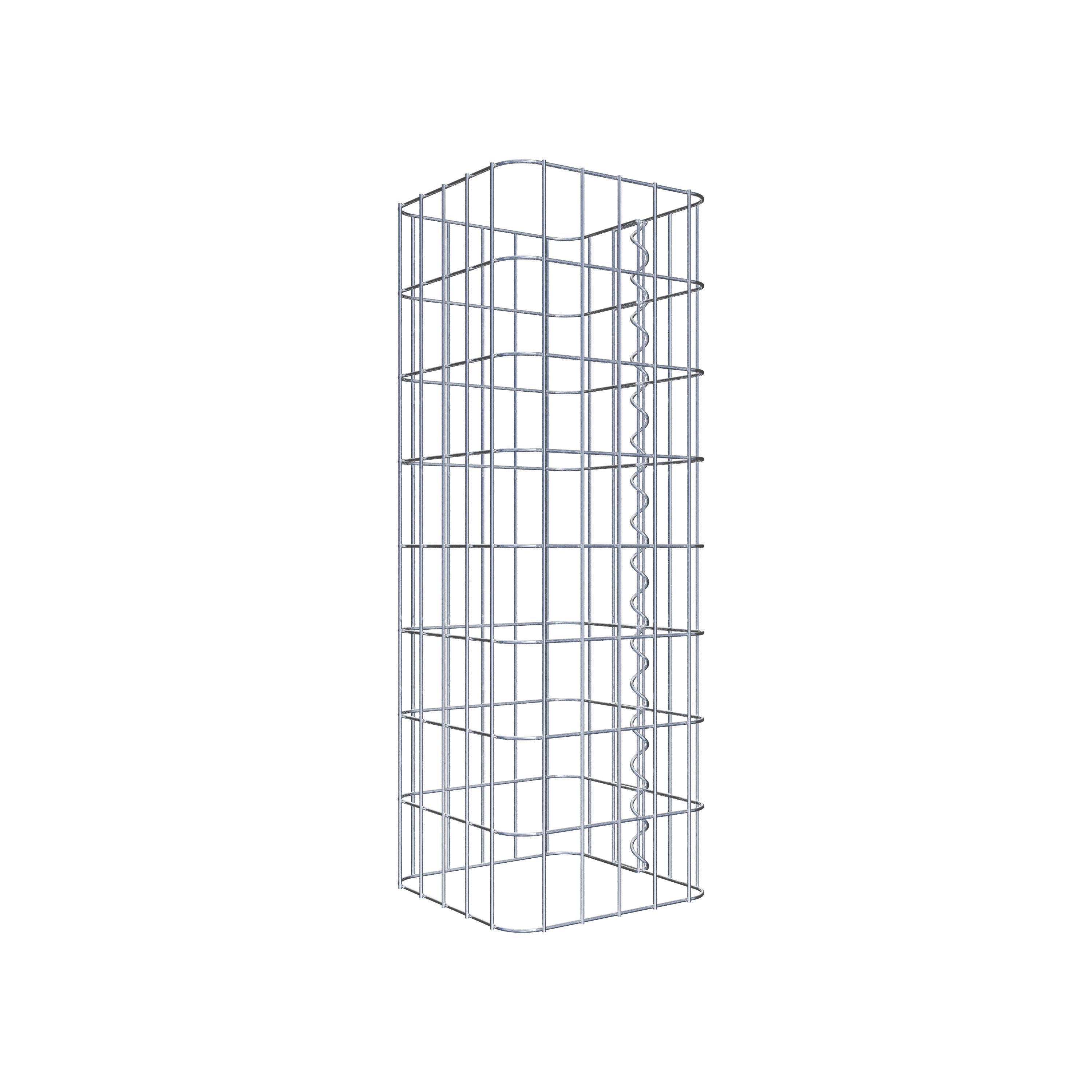 Gabion column square 27 cm x 27 cm, 80 cm height, MW 5 cm x 10 cm