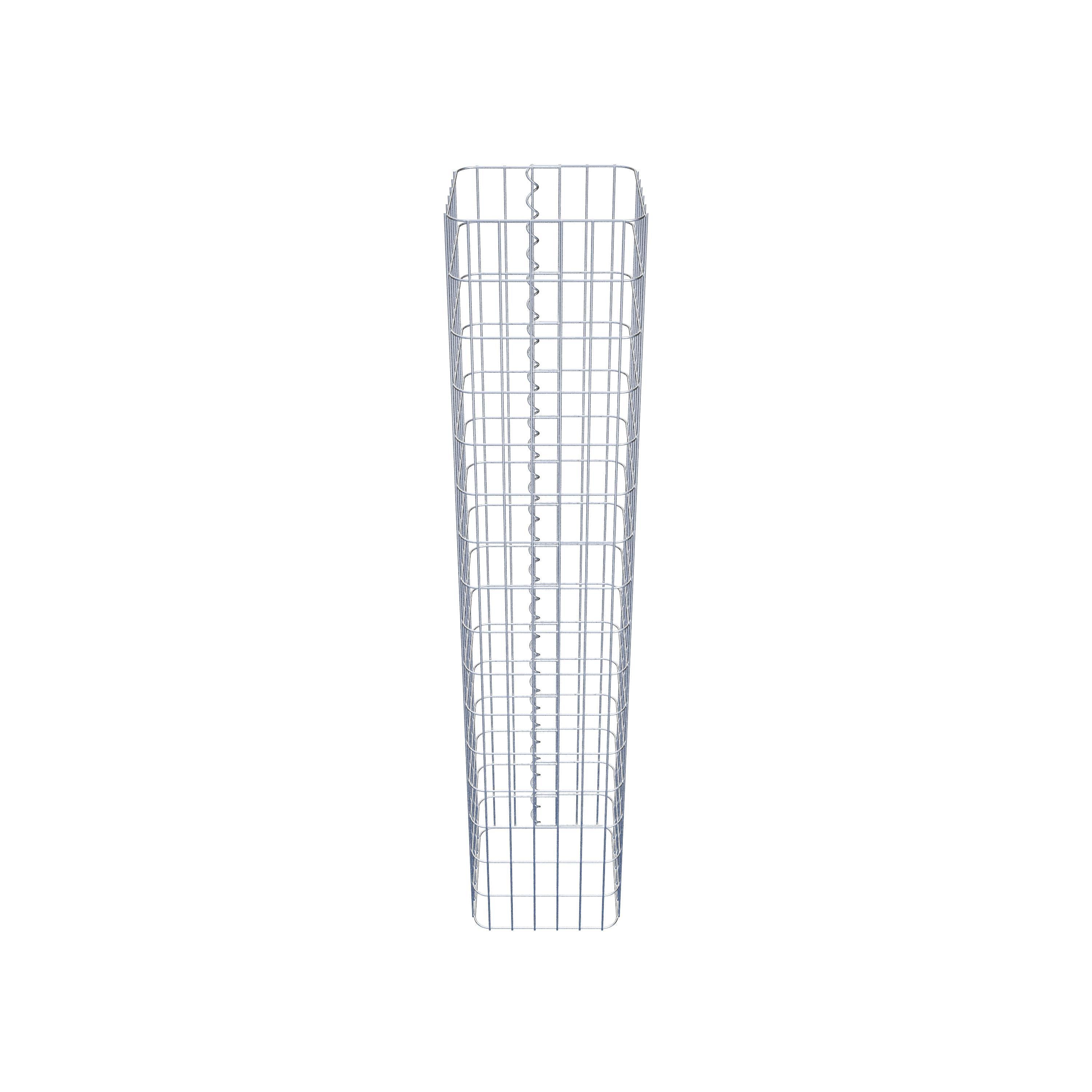 Gabion column square 32 cm x 32 cm, 160 cm height, MW 5 cm x 10 cm