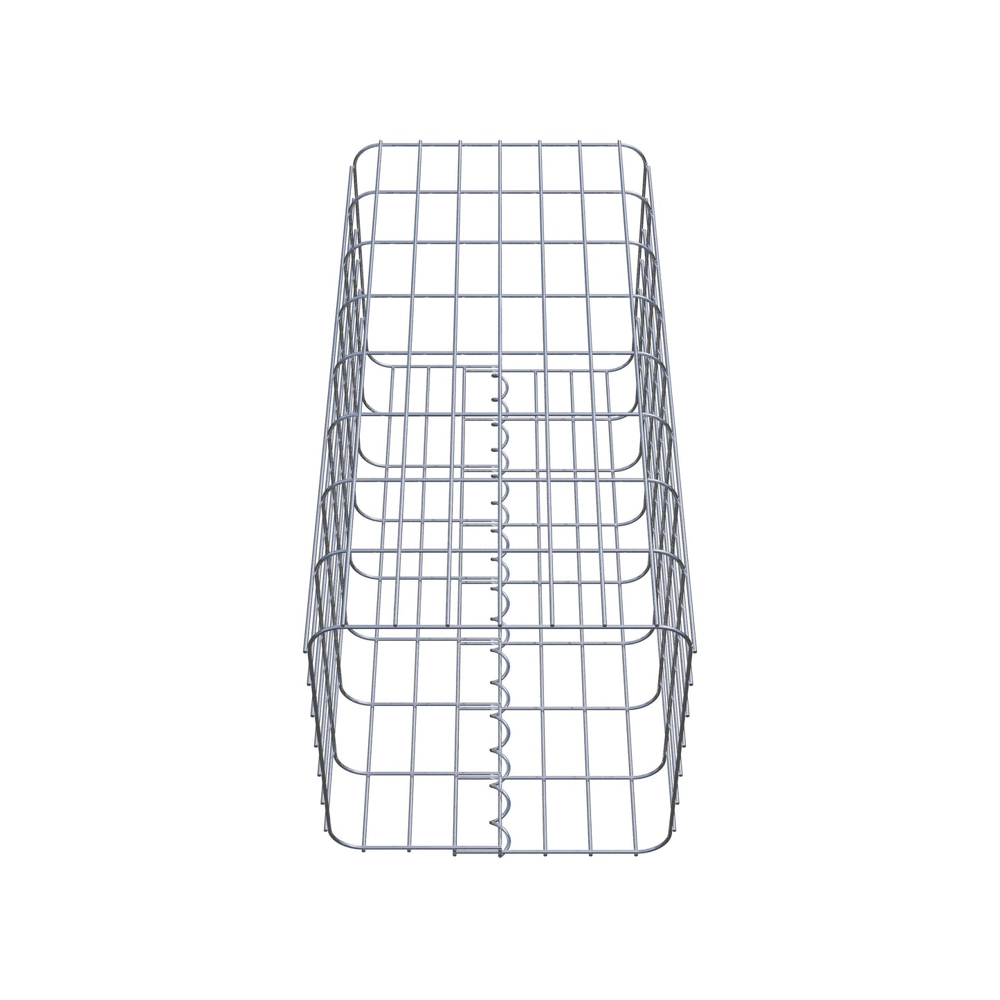 Coluna de gabião quadrada 37 cm x 37 cm, altura 80 cm, PM 5 cm x 10 cm