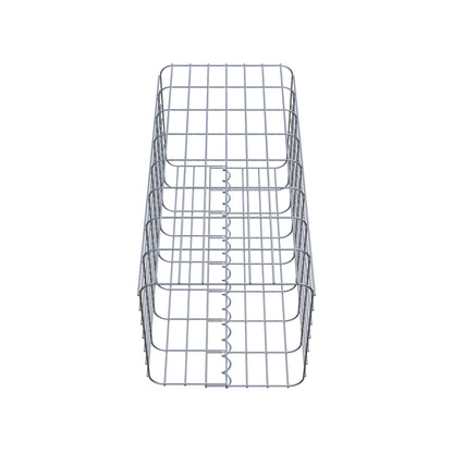 Coluna de gabião quadrada 37 cm x 37 cm, altura 80 cm, PM 5 cm x 10 cm