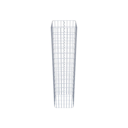 Colonne de gabion carrée 37 cm x 37 cm, 160 cm de hauteur, MW 5 cm x 10 cm