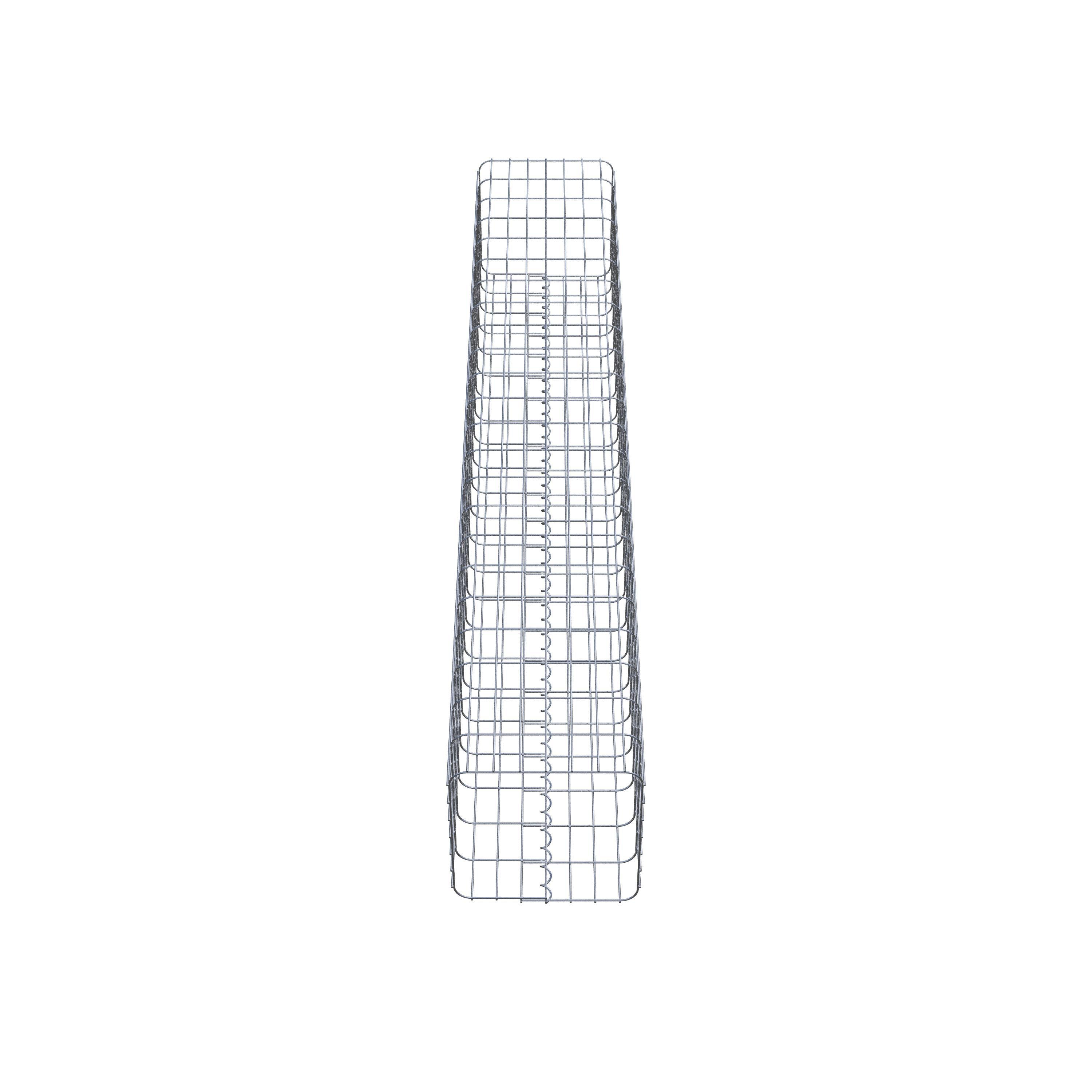 Gabion column square 37 cm x 37 cm, 230 cm height, MW 5 cm x 10 cm