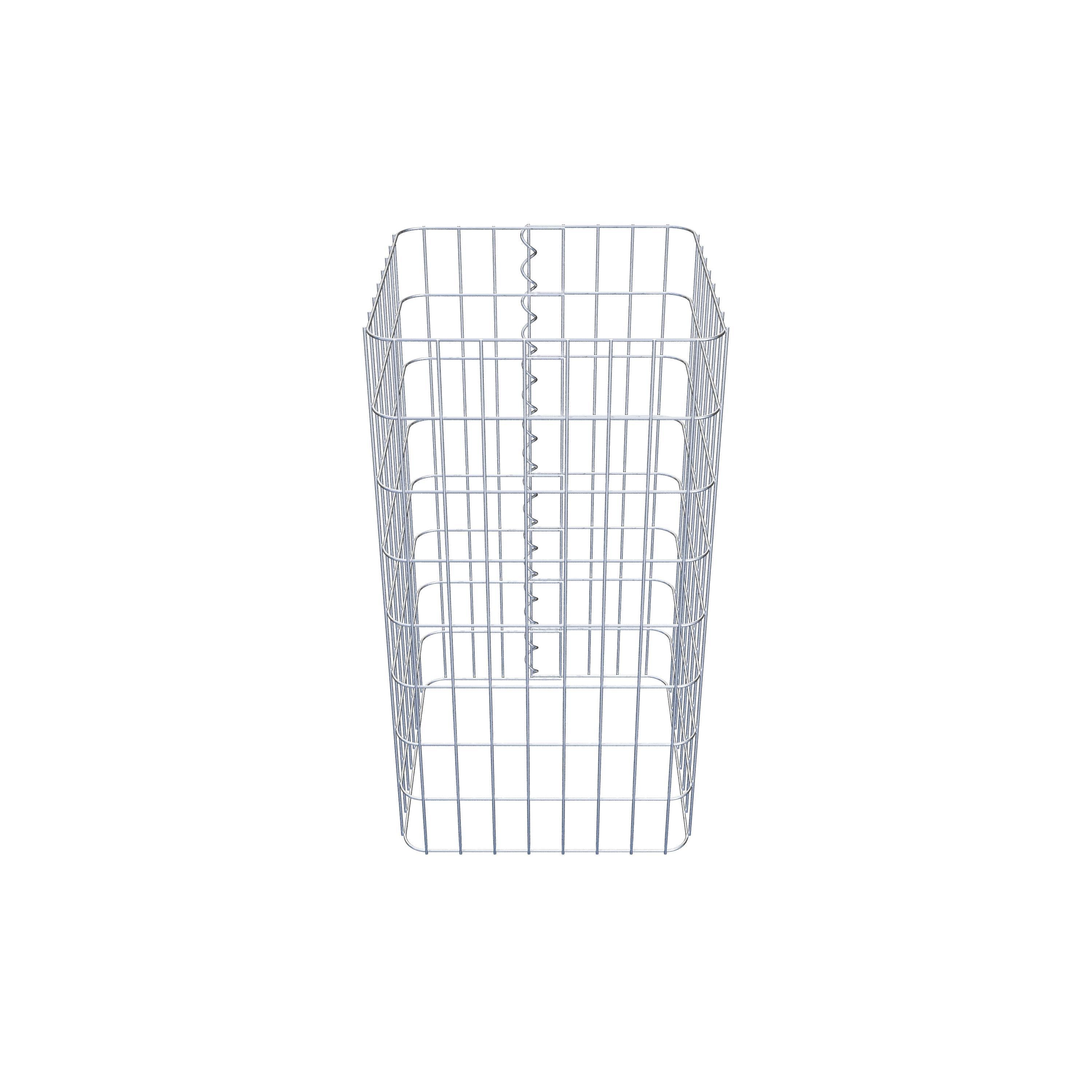 Gabion column square 42 cm x 42 cm, 80 cm height, MW 5 cm x 10 cm