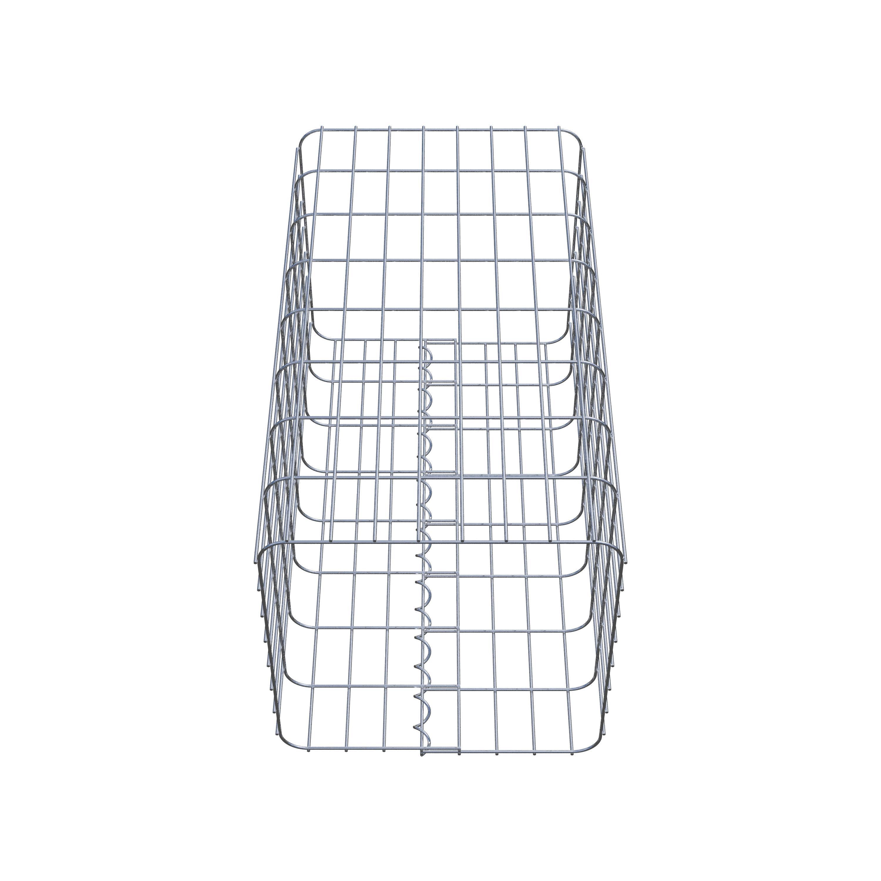 Gabion column square 42 cm x 42 cm, 80 cm height, MW 5 cm x 10 cm