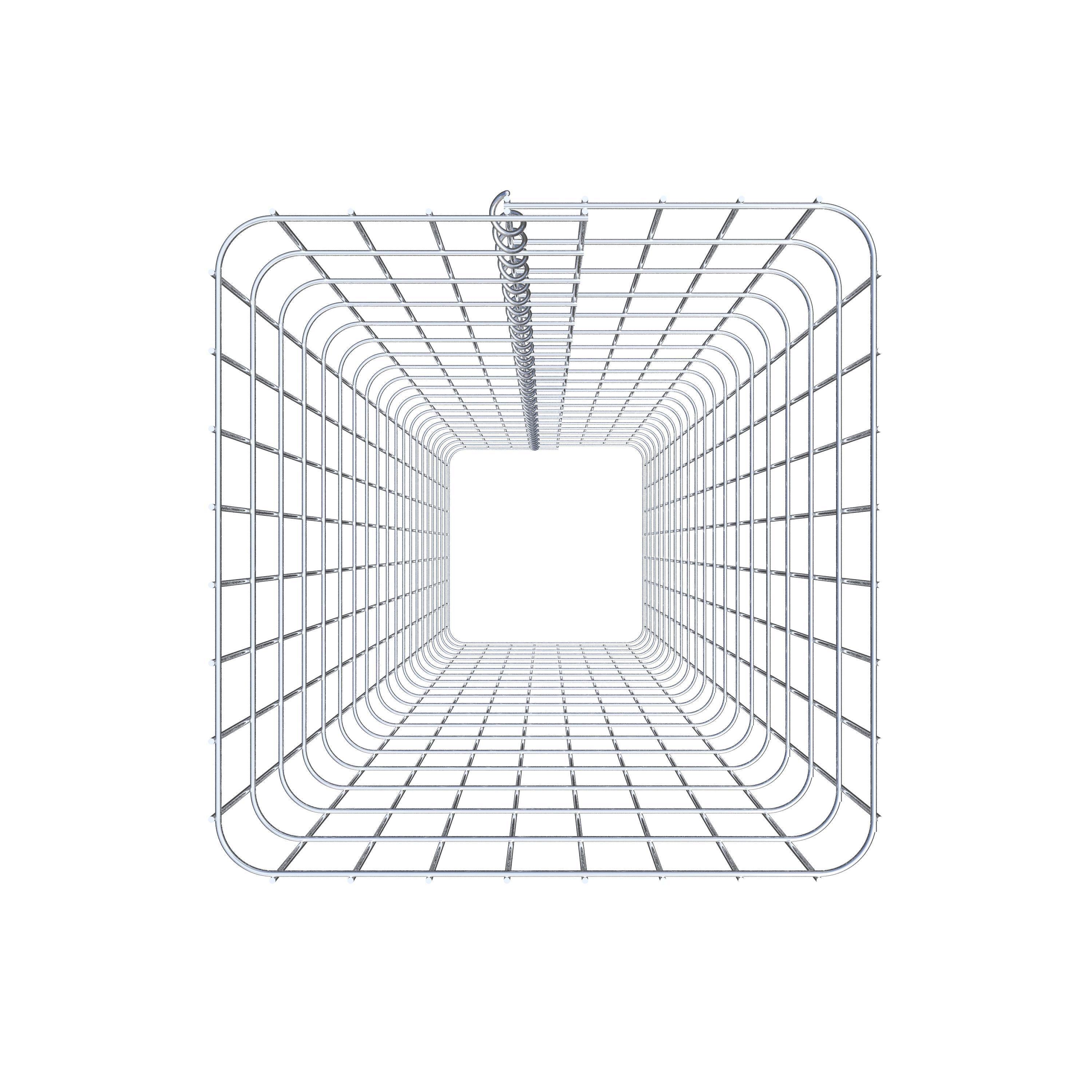 Gabionensäule eckig 42  cm x 42  cm, 200 cm Höhe, MW 5 cm x 10 cm