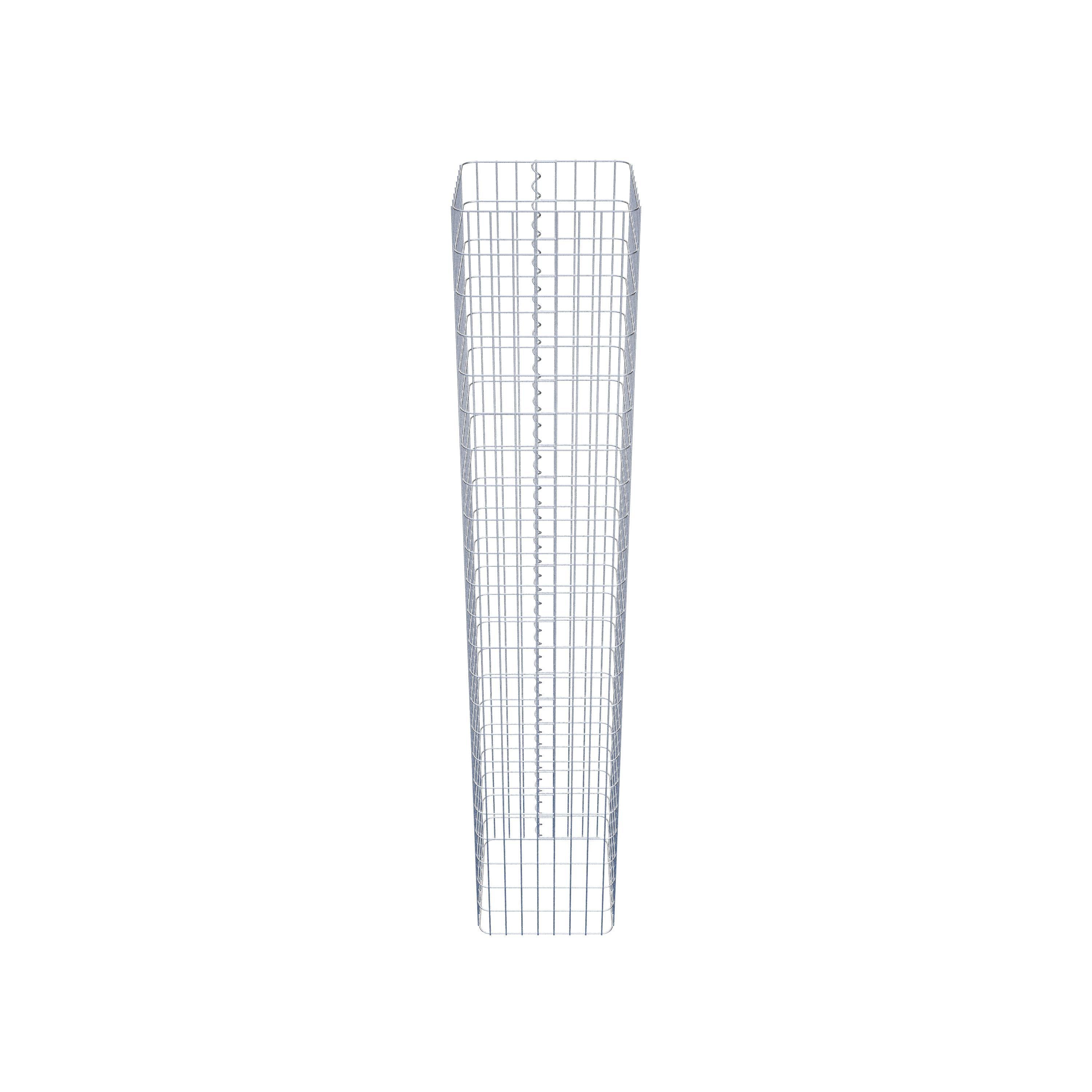 Gabion column square 42 cm x 42 cm, 230 cm high, MW 5 cm x 10 cm