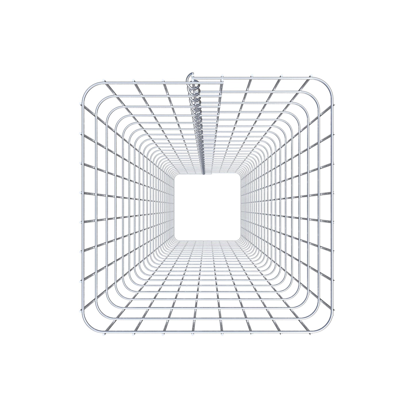 Gabionensäule eckig 42  cm x 42  cm, 230 cm Höhe, MW 5 cm x 10 cm