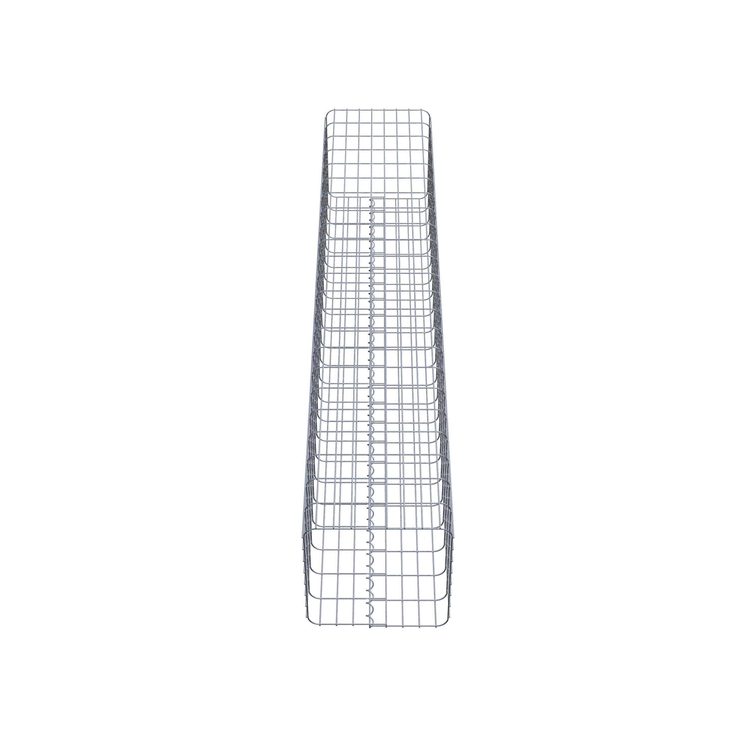 Gabion column square 42 cm x 42 cm, 230 cm high, MW 5 cm x 10 cm