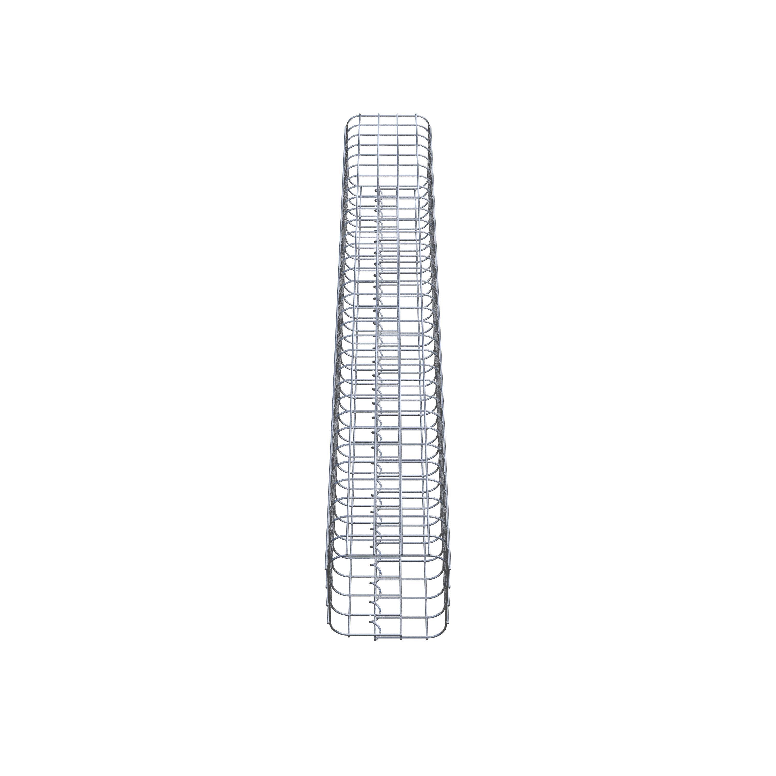 Gabion column square 22 cm x 22 cm, 160 cm height, MW 5 cm x 5 cm