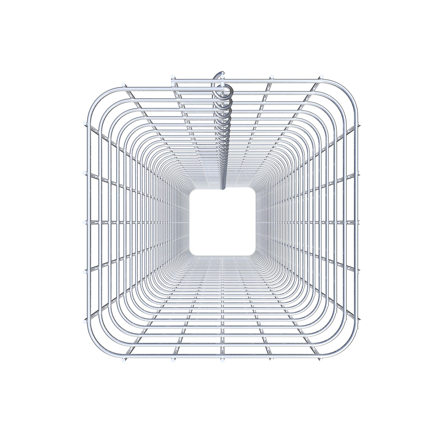 Gabionensäule eckig 27  cm x 27  cm, 160 cm Höhe, MW 5 cm x 5 cm