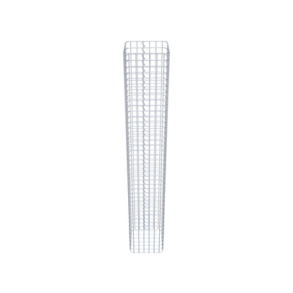 Colonne de gabion carrée 32 cm x 32 cm, 200 cm de hauteur, MW 5 cm x 5 cm