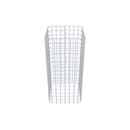 Coluna de gabião quadrada 37 cm x 37 cm, altura 80 cm, PM 5 cm x 5 cm