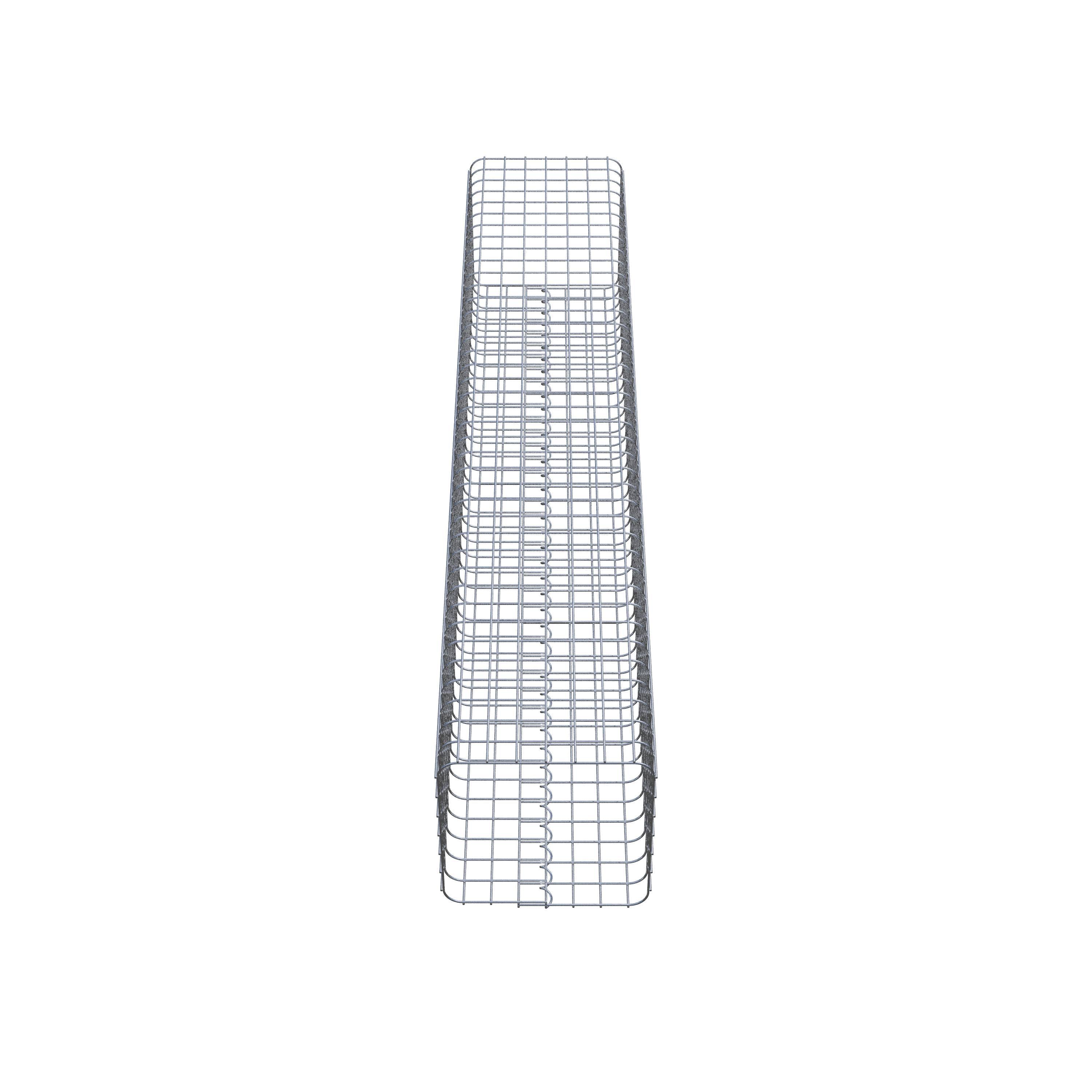 Gabion column square 37 cm x 37 cm, 200 cm high, MW 5 cm x 5 cm