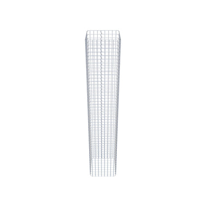 Colonne de gabion carrée 42 cm x 42 cm, 230 cm de hauteur, MW 5 cm x 5 cm