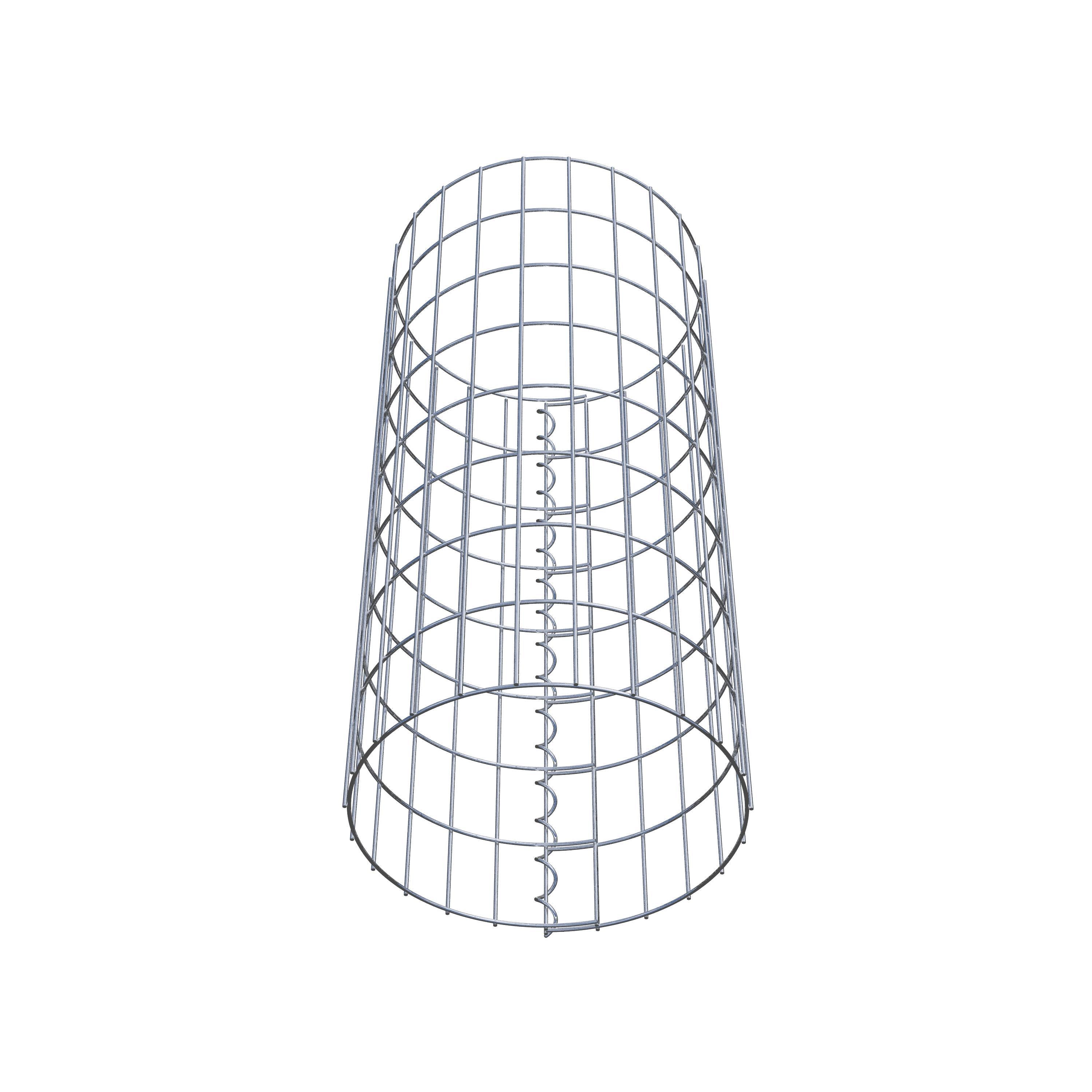 Coluna de gabião redonda 37 cm de diâmetro, 80 cm de altura, malhagem 5 cm x 10 cm