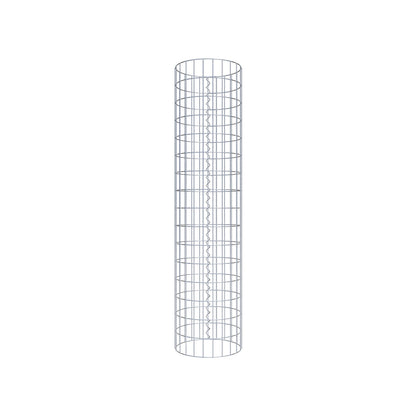 Colonne de gabion ronde 37 cm de diamètre, 160 cm de hauteur, maille 5 cm x 10 cm