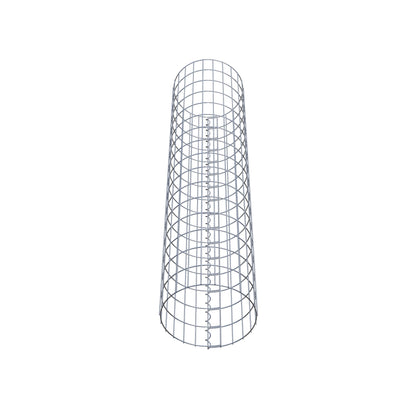 Colonne de gabion ronde 37 cm de diamètre, 160 cm de hauteur, maille 5 cm x 10 cm