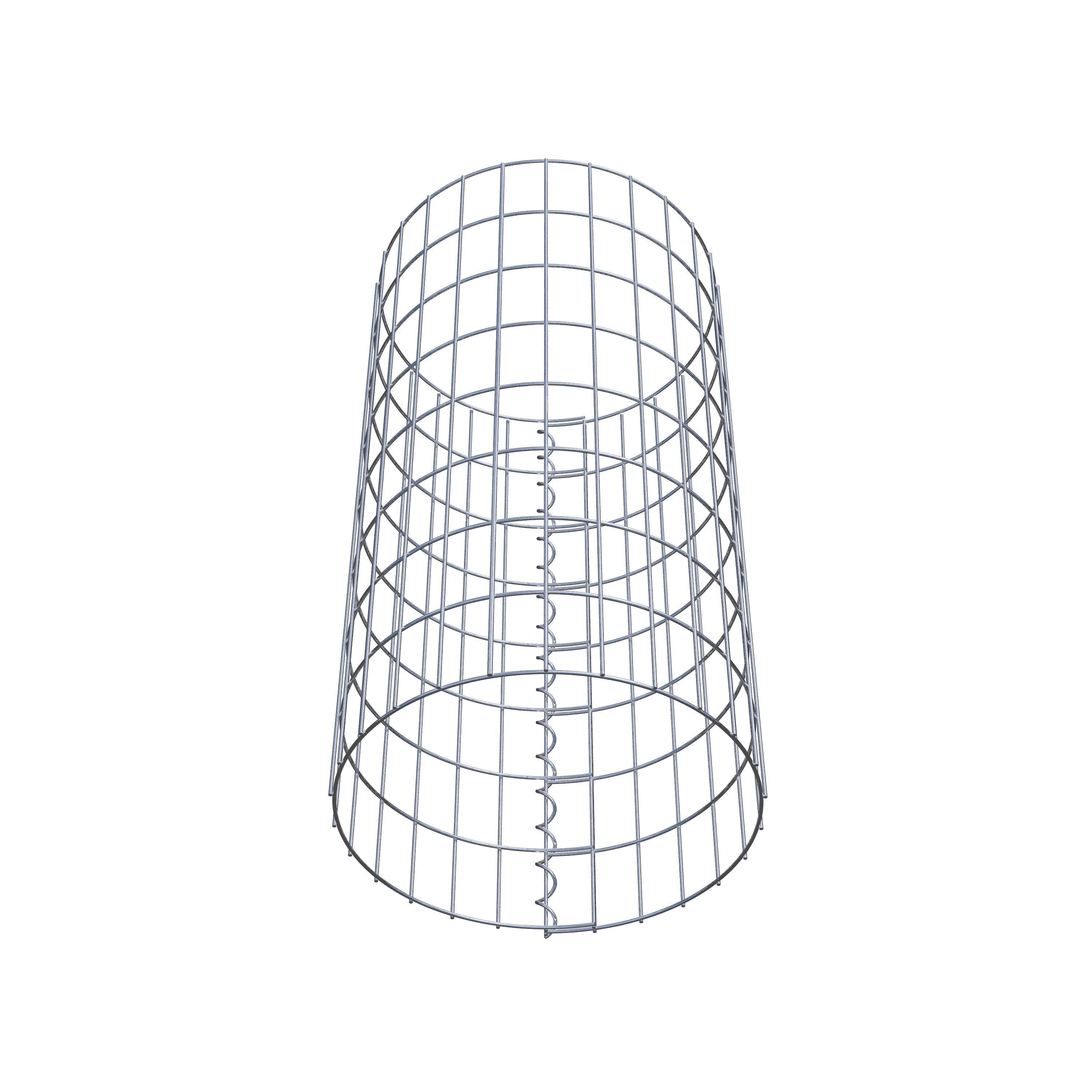 Gabionensäule rund 42  cm Durchmesser, 80  cm Höhe, Maschenweite 5 cm x 10 cm