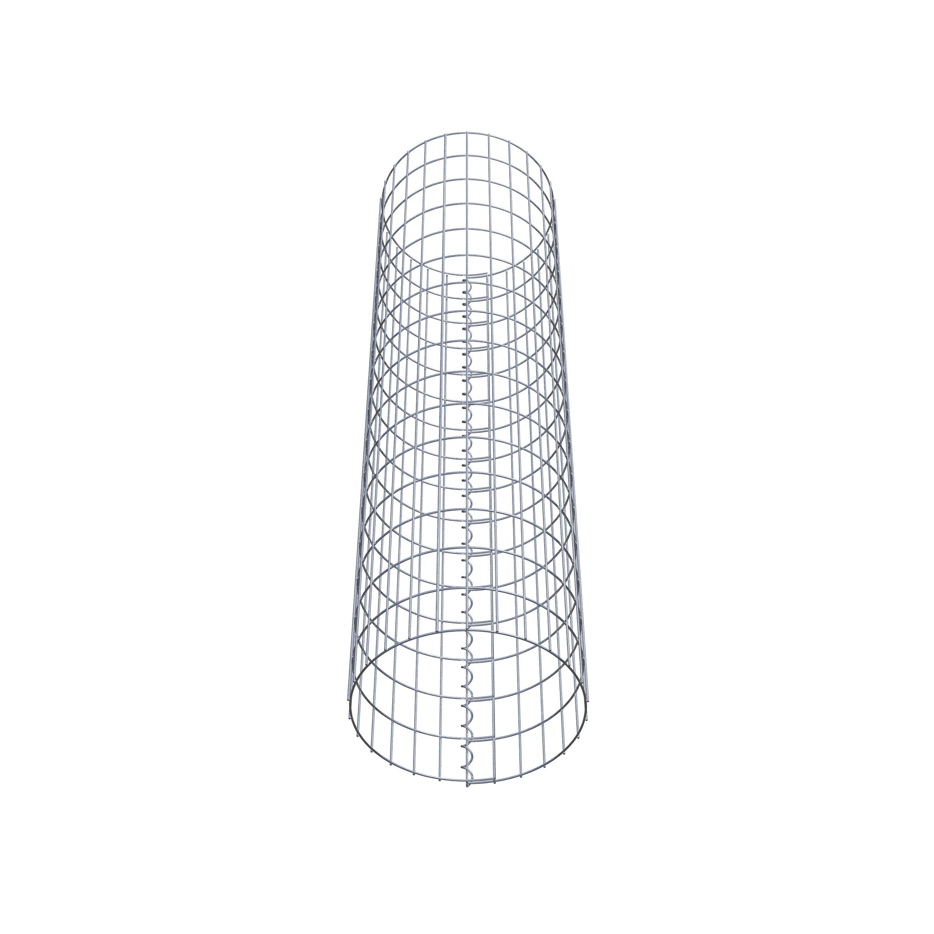 Gabionsøjle ca. 42 cm diameter, 160 cm højde, maskestørrelse 5 cm x 10 cm