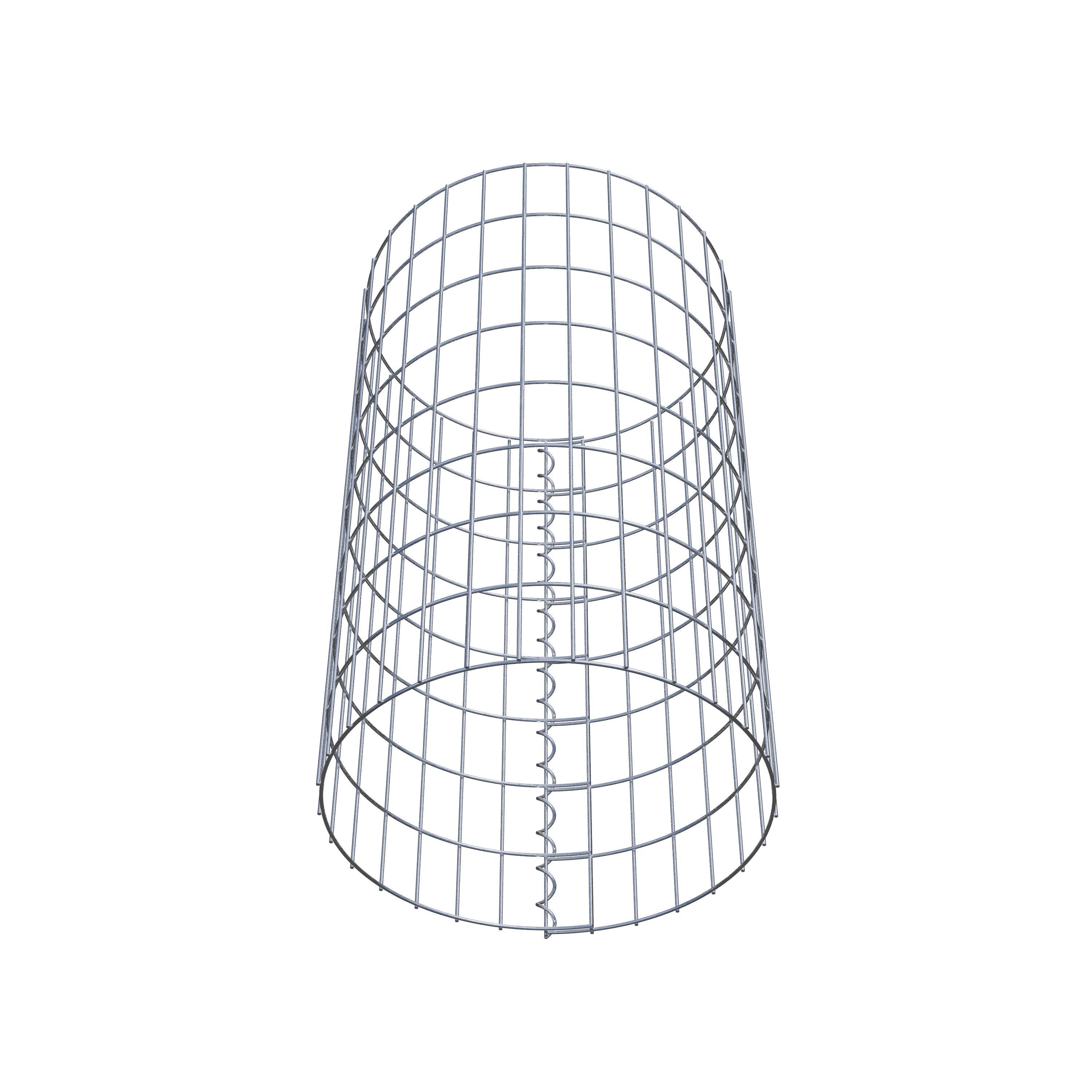 Gabionensäule rund 47  cm Durchmesser, 80  cm Höhe, Maschenweite 5 cm x 10 cm