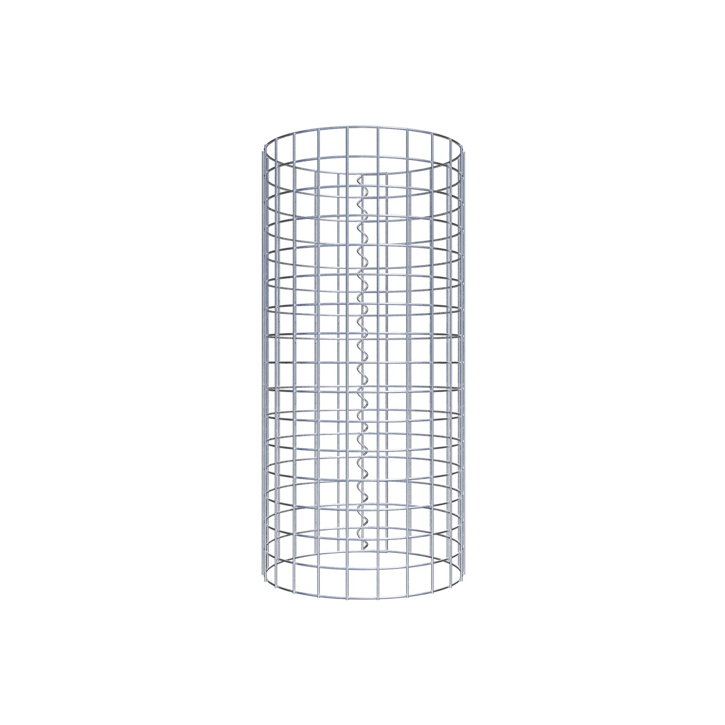 Colonne de gabion ronde 37 cm de diamètre, 80 cm de hauteur, mailles de 5 cm x 5 cm